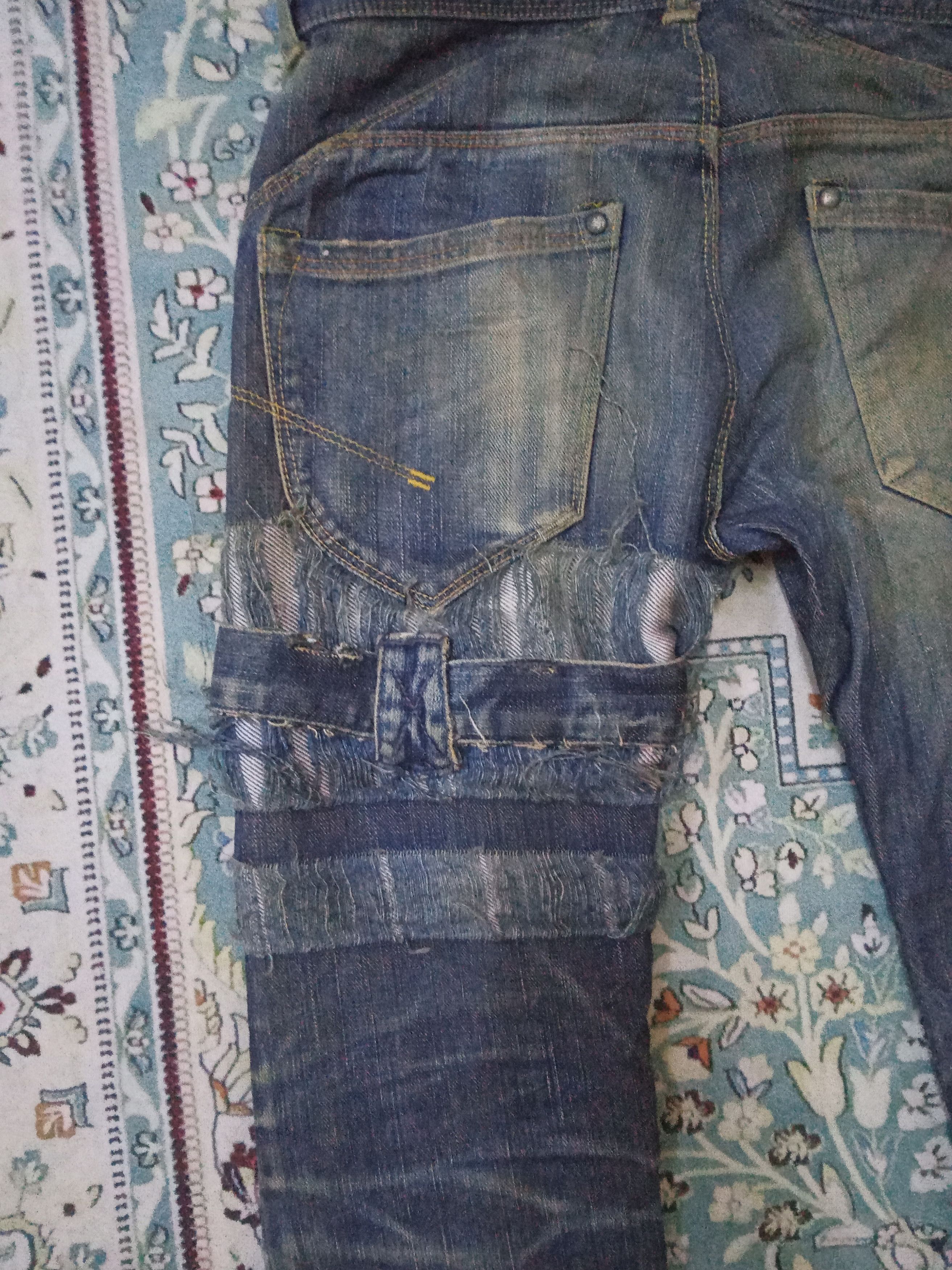 JACKROSE Jackrose Luv Maison Distressed Rare Design Jeans Size US 30 / EU 46 - 10 Thumbnail