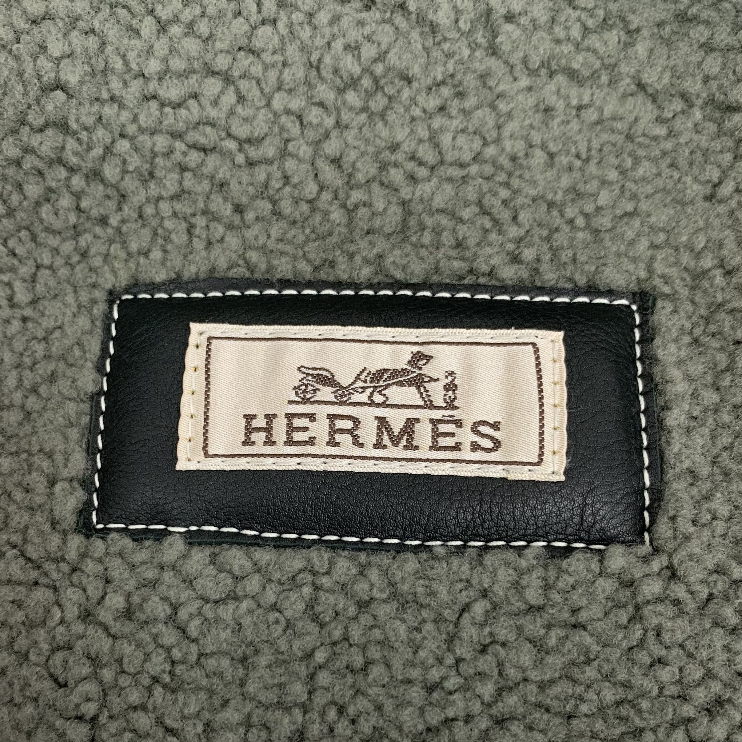 Hermes Hermès Shearling Leather Fur-Collar Jacket (M) Size US M / EU 48-50 / 2 - 2 Thumbnail