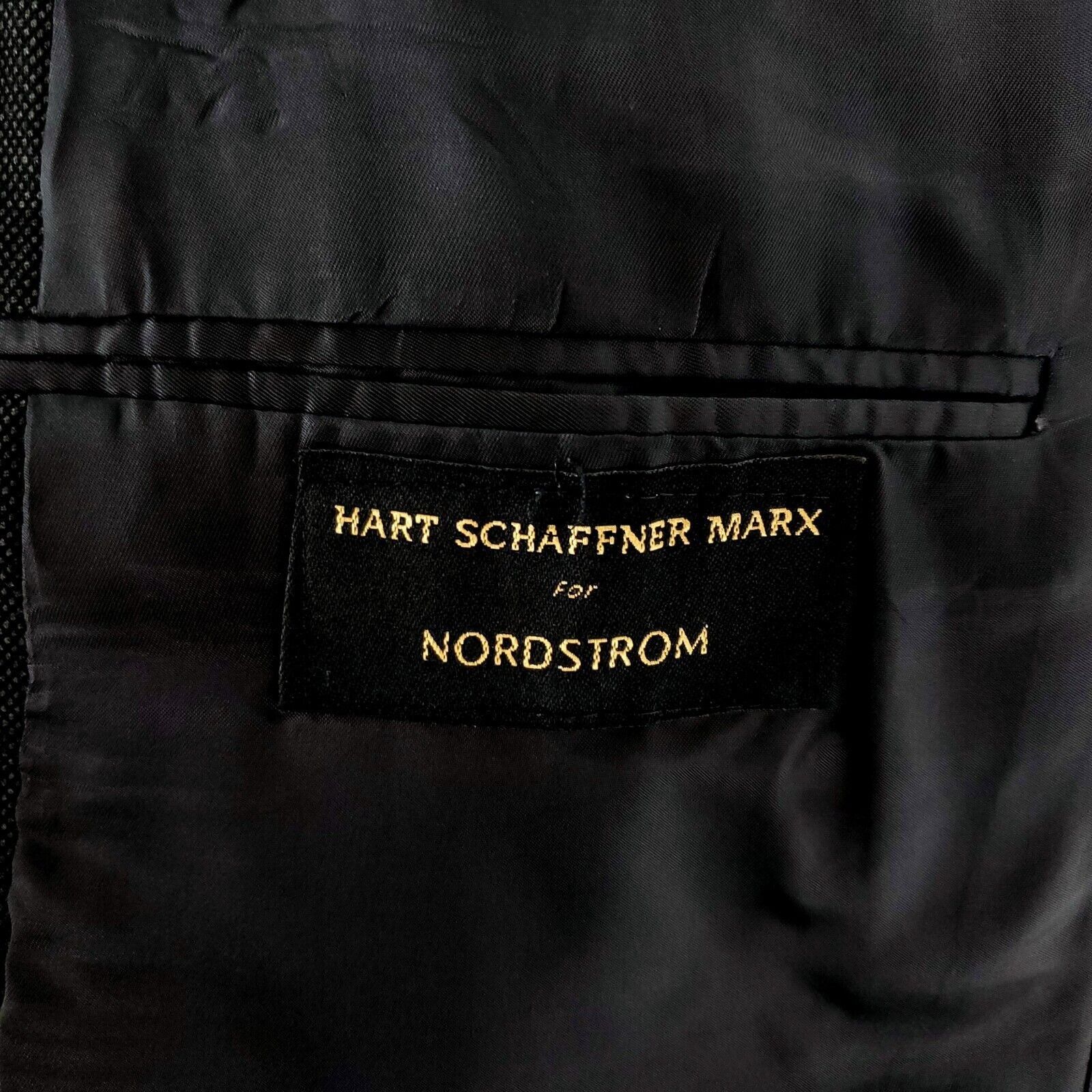 Hart Schaffner Marx Hart Schaffner Marx Nordstrom Wool Blazer 40R Gray Birdseye Size 40R - 7 Thumbnail