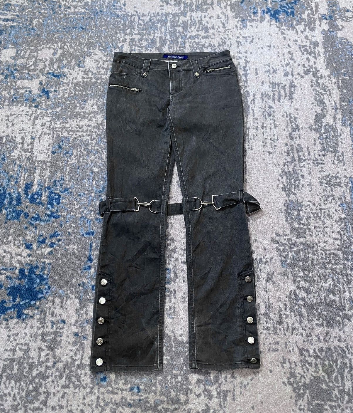 Hysteric Glamour Ba-tsu Bondage Washed Studded Jeans Size US 32 / EU 48 - 1 Thumbnail