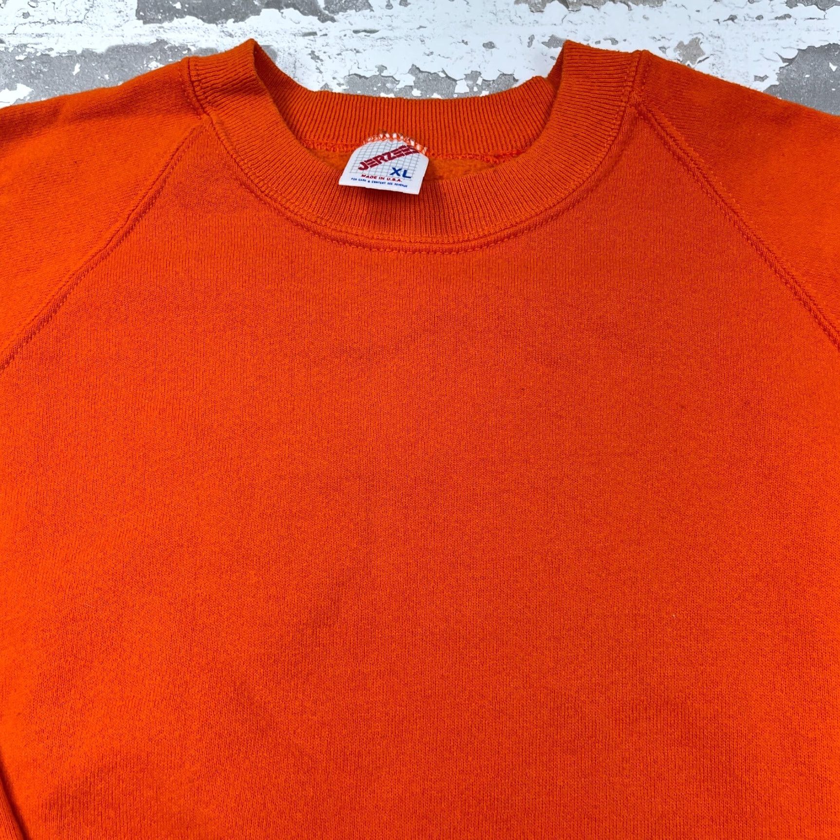 Jerzees VINTAGE Jerzees Sweatshirt Men XL Orange Crew Neck Sweater 90s USA 50/50 Blank X Size US XL / EU 56 / 4 - 3 Thumbnail