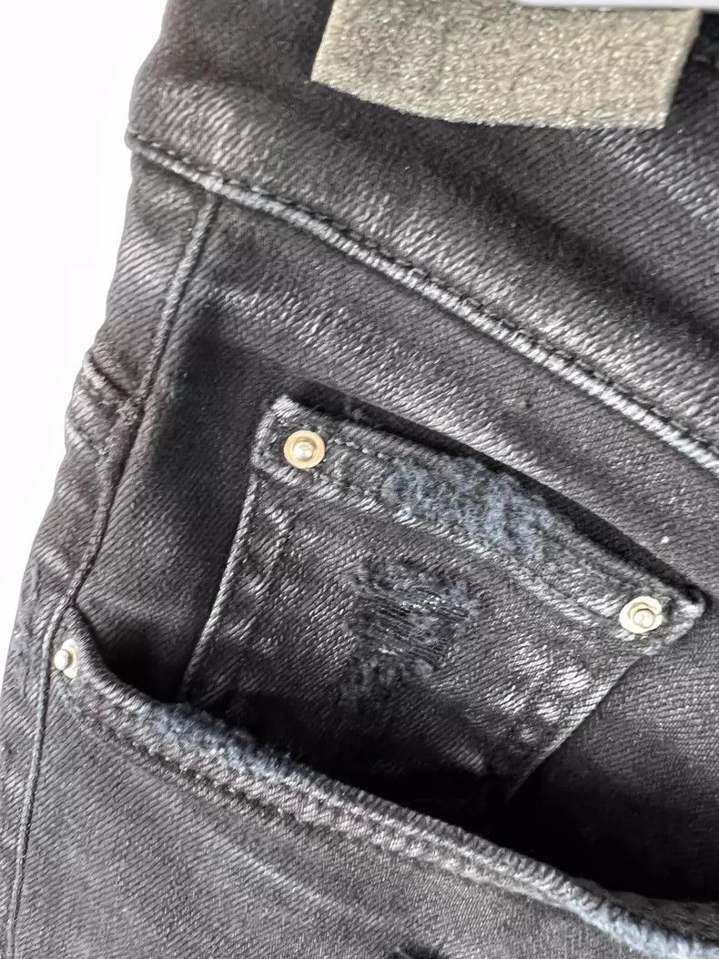 Amiri Amiri New black and brown cashew flower mx1 jeans 2502-Next Size US 36 / EU 52 - 6 Thumbnail