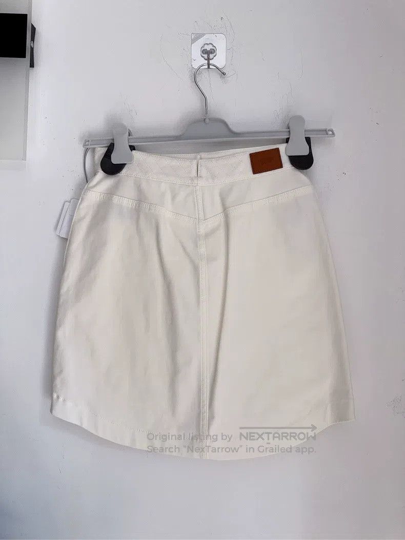 Hermes Hermes White diamond pattern skirt Size 25" / US 0 / IT 36 - 4 Thumbnail