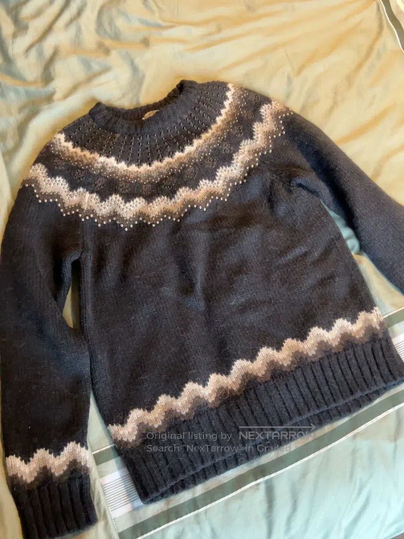 Valentino Valentino Willow nail pattern sweater Size M / US 6-8 / IT 42-44 - 1 Thumbnail