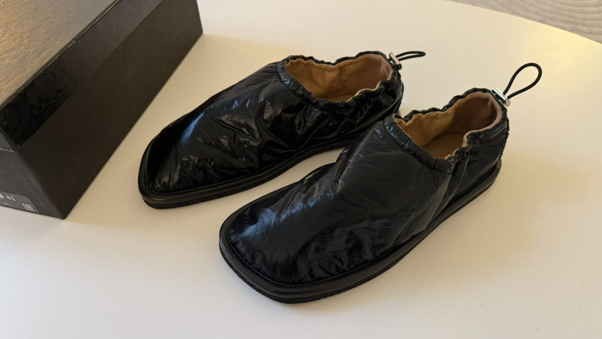 Dries Van Noten Drawstring Cinched Slipper In Qu604 Black900