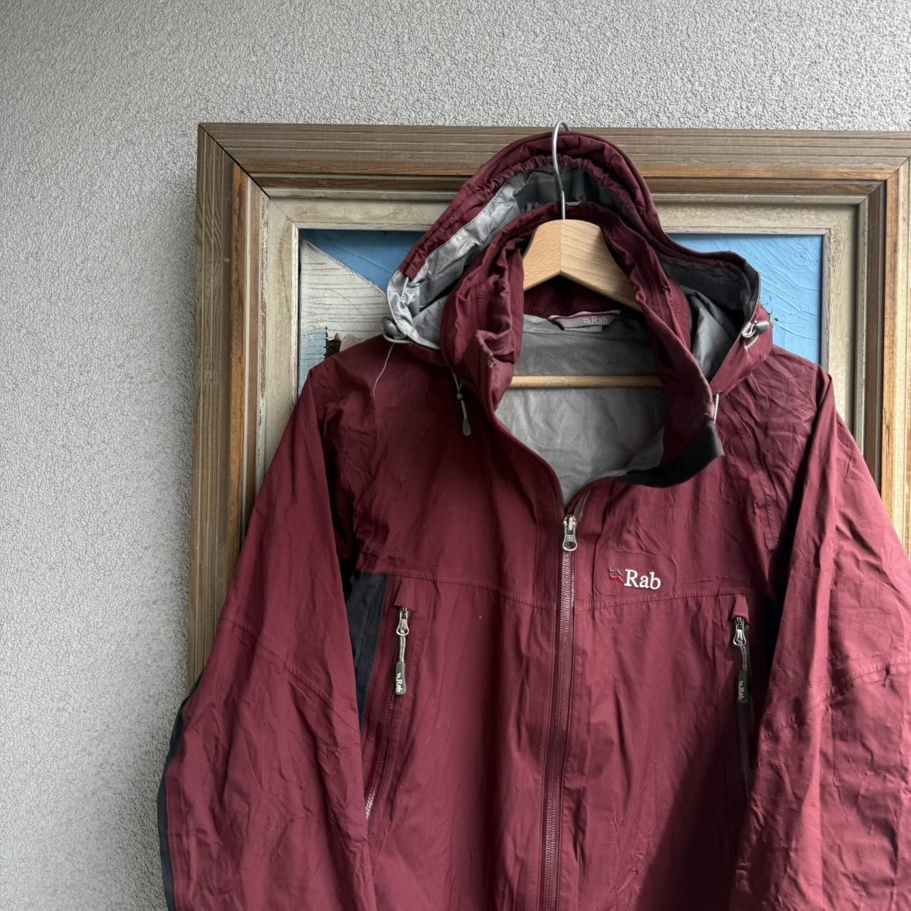 Rab Rab red waterproof jacket with hood Windbreaker Size M / US 6-8 / IT 42-44 - 4 Thumbnail