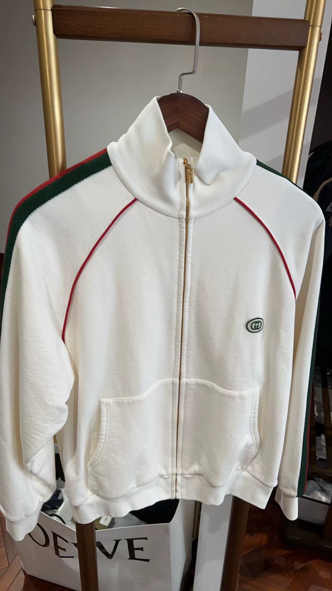 Gucci Gucci White Zip-Up Jacket Size US M / EU 48-50 / 2 - 1 Thumbnail