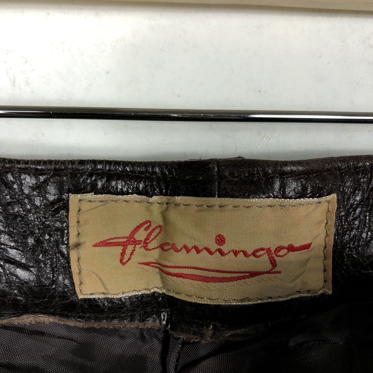 Genuine Leather 🔥Rare Flammingo Genuine Leather Pants Inspire by Hysteric Size US 28 / EU 44 - 11 Thumbnail