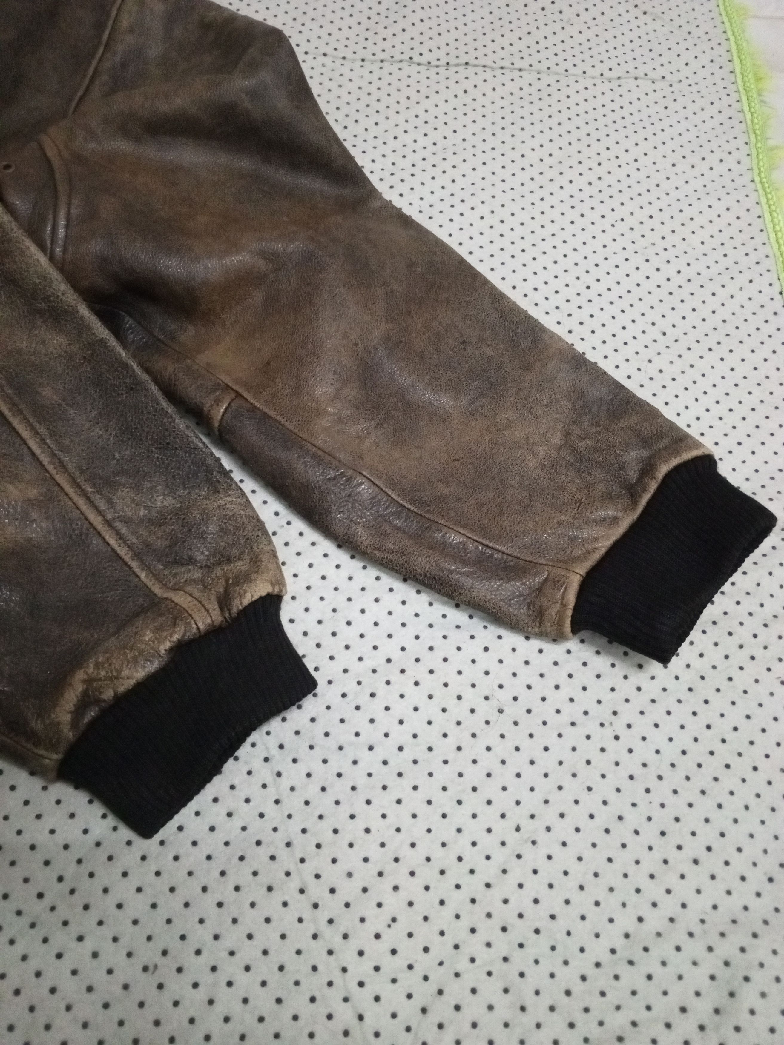 Other DANBURY USA ARMY STYLE LEATHER JACKET Size US L / EU 52-54 / 3 - 8 Thumbnail