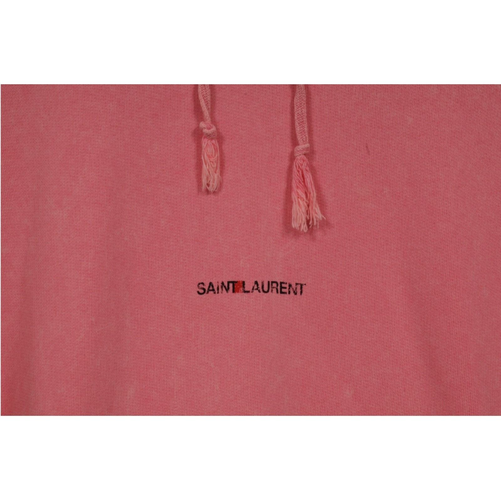 Saint Laurent Paris Logo Hoodie Rustic Pink Size US L / EU 52-54 / 3 - 3 Thumbnail