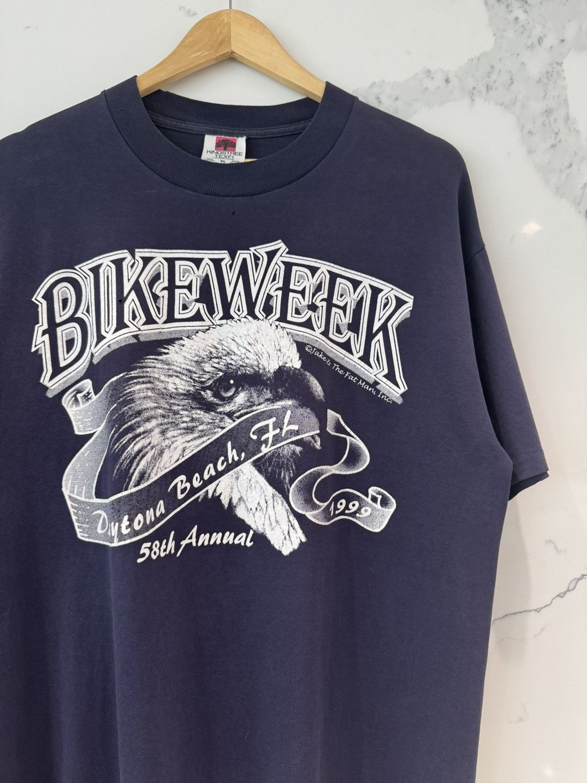 Harley Davidson Vintage 90’s Harley Davidson Bike Week T Shirt X-Large Blue Size US XL / EU 56 / 4 - 3 Thumbnail