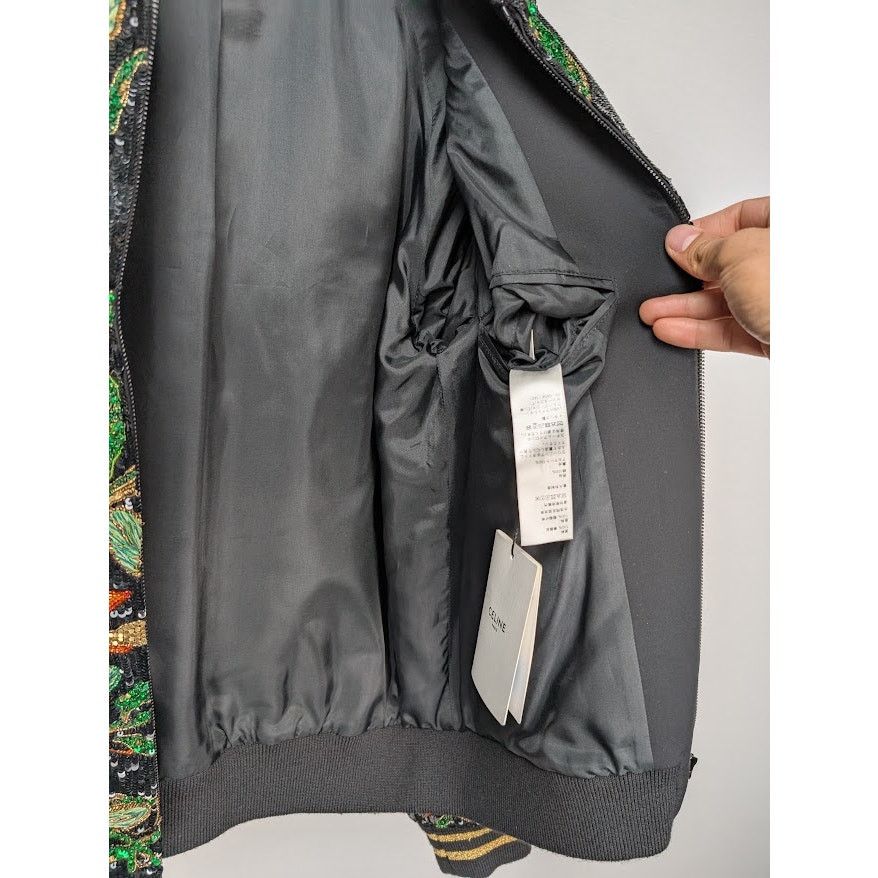 Celine o1rshd1 Teddy Souvenir Jacket Dark Flower in Multicolor Size US M / EU 48-50 / 2 - 14 Thumbnail