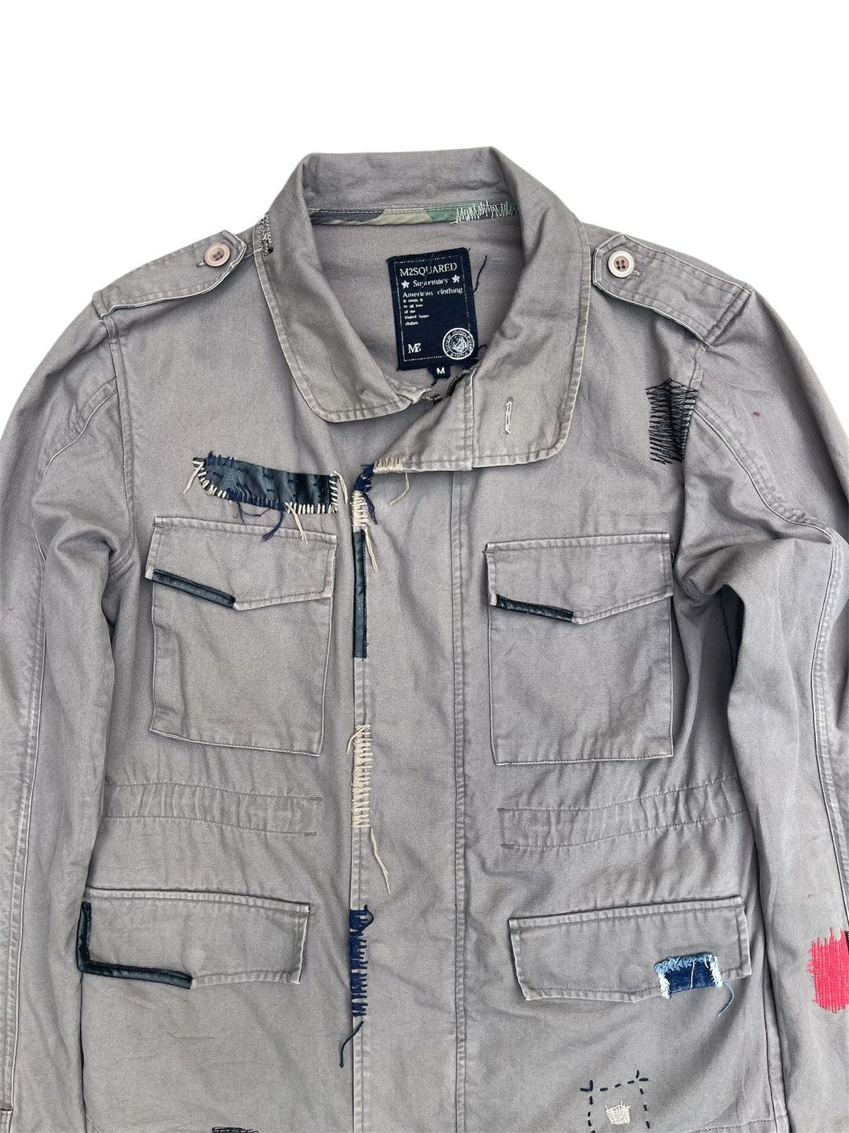 Dsquared2 M2Squared Military Patchwork Jacket Boro Inspired Design Size US M / EU 48-50 / 2 - 4 Thumbnail