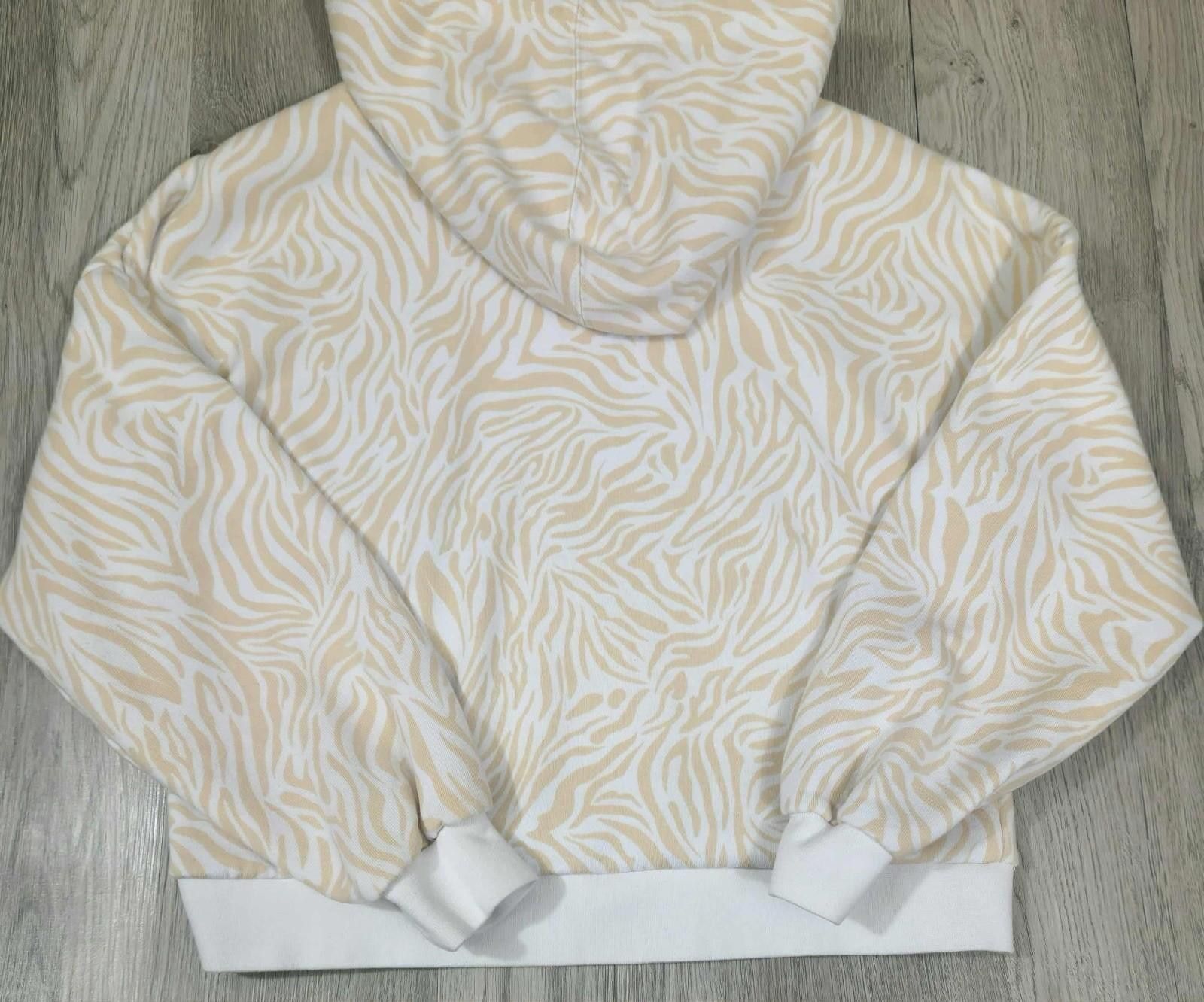 RVCA RVCA Beige White Zebra Print Half Zip Hoodie Pullover XS #6 Size XS / US 0-2 / IT 36-38 - 5 Thumbnail