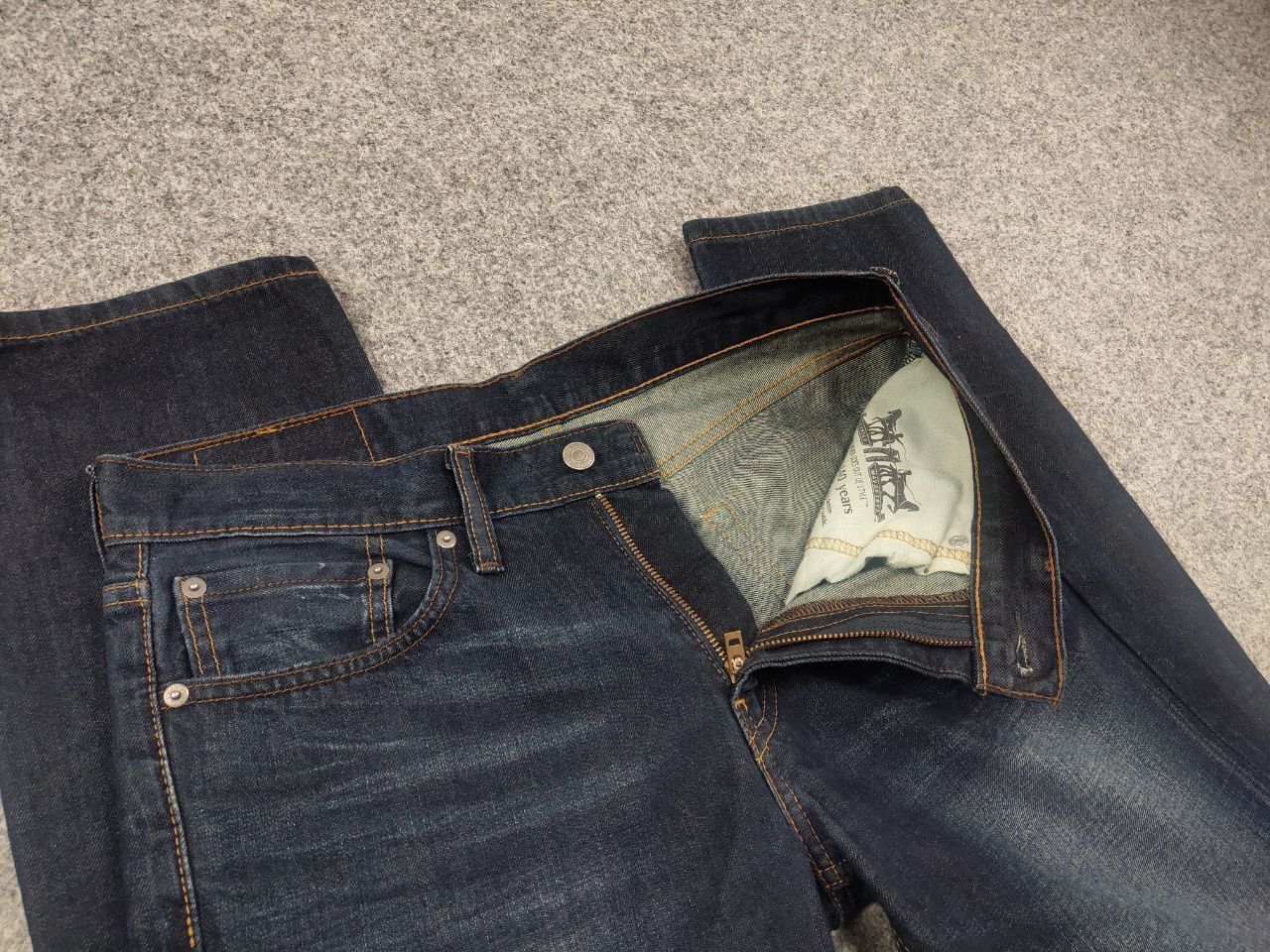 Levi's Levis 511 Faded Denim dark wash Slim Fit jeans Vintage Style Size US 32 / EU 48 - 7 Thumbnail
