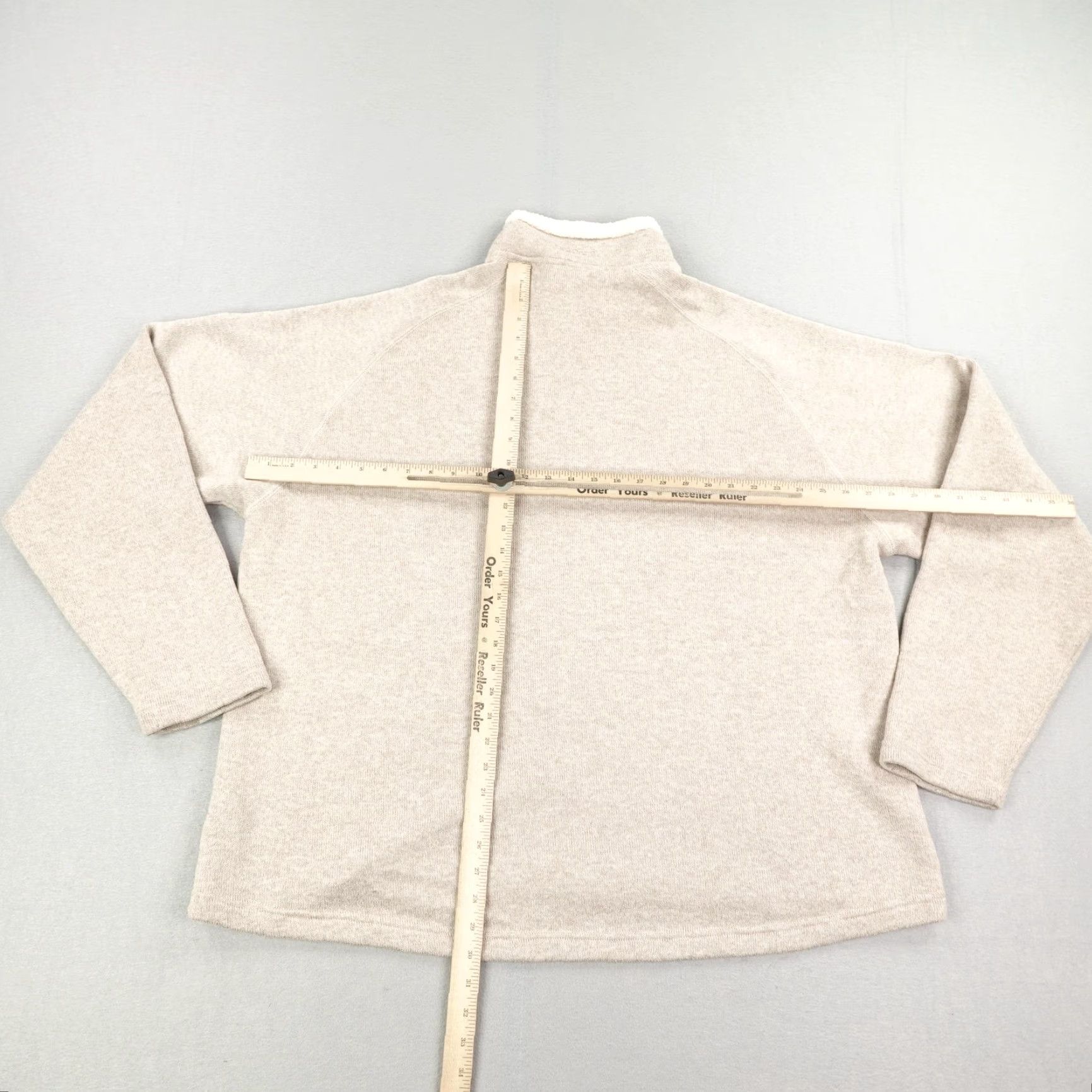 Orvis Orvis Sweater 2XL Pullover Beige Tan Sherpa Fleece 1/4 Zip Knit Mock Neck Mens Casual Outdoor Size US XXL / EU 58 / 5 - 6 Thumbnail