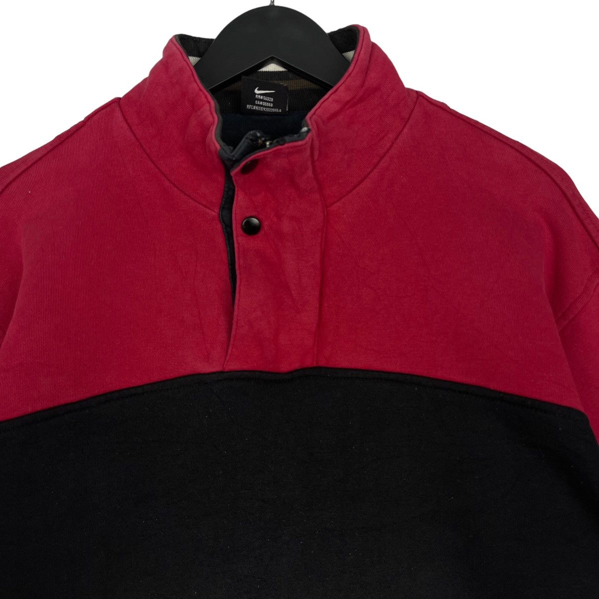 Nike × Vintage Vintage Nike Embroidered Botton Up Sweatshirt Turtleneck Size US S / EU 44-46 / 1 - 4 Thumbnail