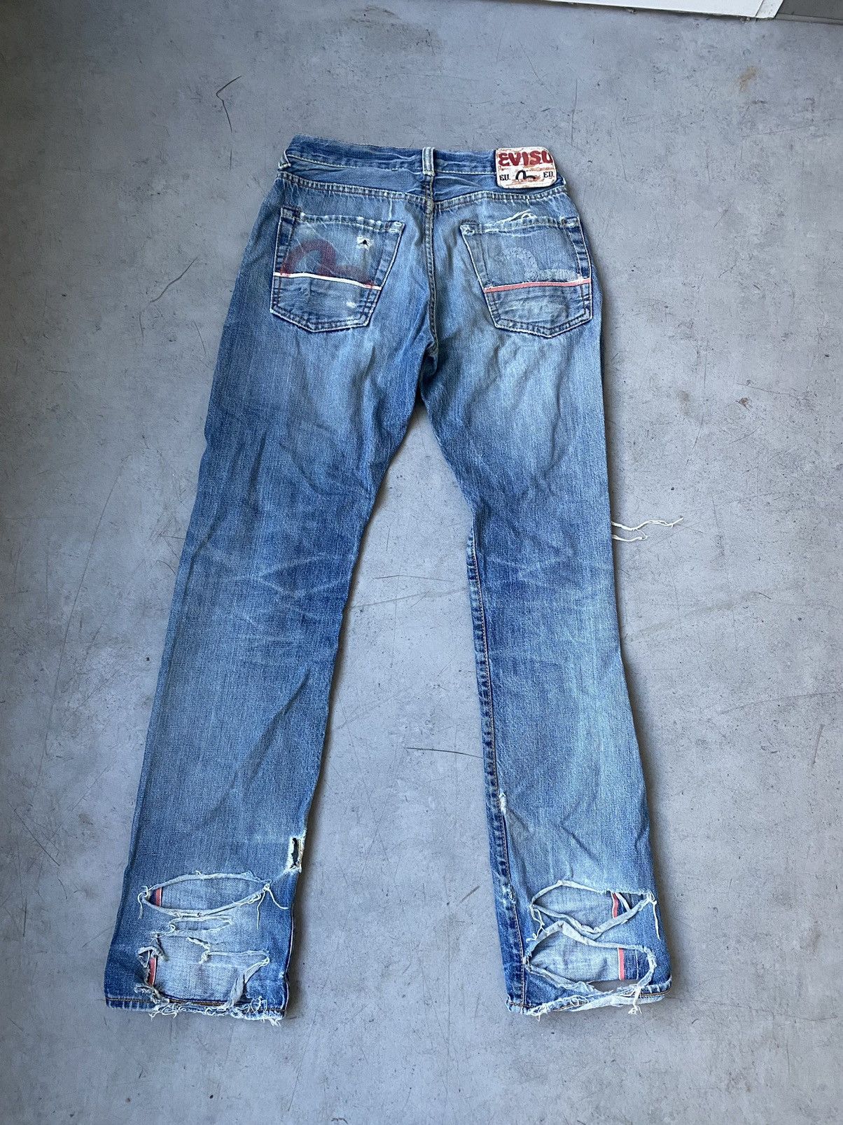 Evisu Evisu Ninja 🥷 Distressed Selvidge Casual Pants Veryrare Y2K Size US 30 / EU 46 - 11 Thumbnail