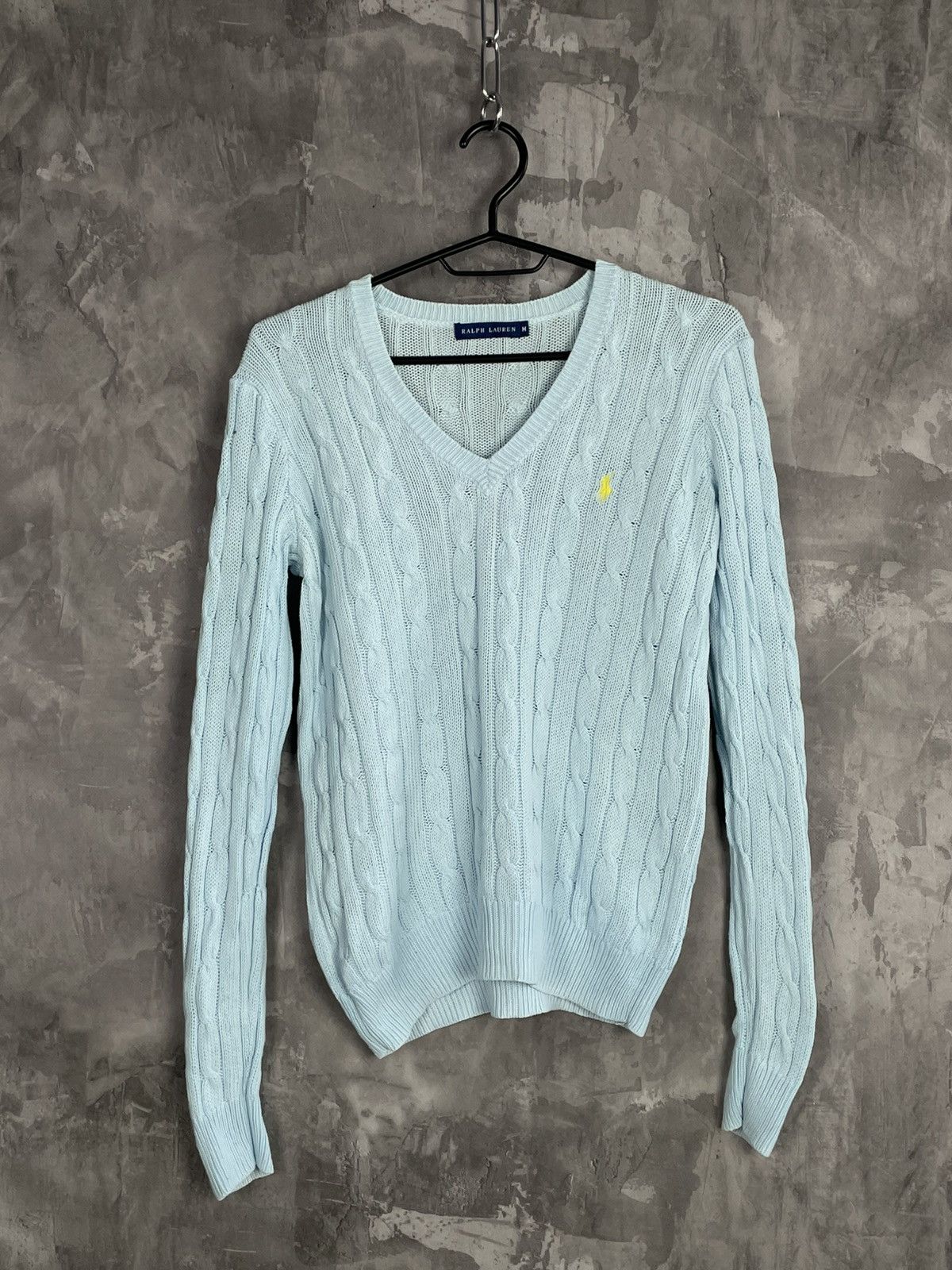 Polo Ralph Lauren × Vintage Vintage Polo Ralph Lauren V-Neck Knit Sweater Luxury Hype Size M / US 6-8 / IT 42-44 - 1 Thumbnail