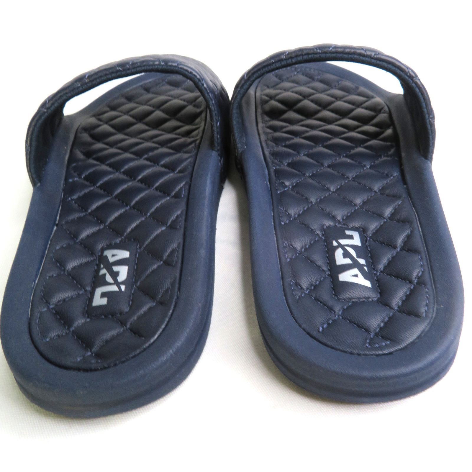 Athletic Propulsion Labs New APL Athletic Propulsion Labs Blue Lusso Leather Slides Size US 10 / IT 40 - 4 Thumbnail