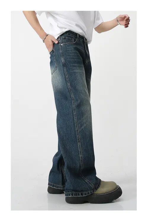 Other Vintage washed distressed loose wide-leg jeans Size US 32 / EU 48 - 3 Thumbnail