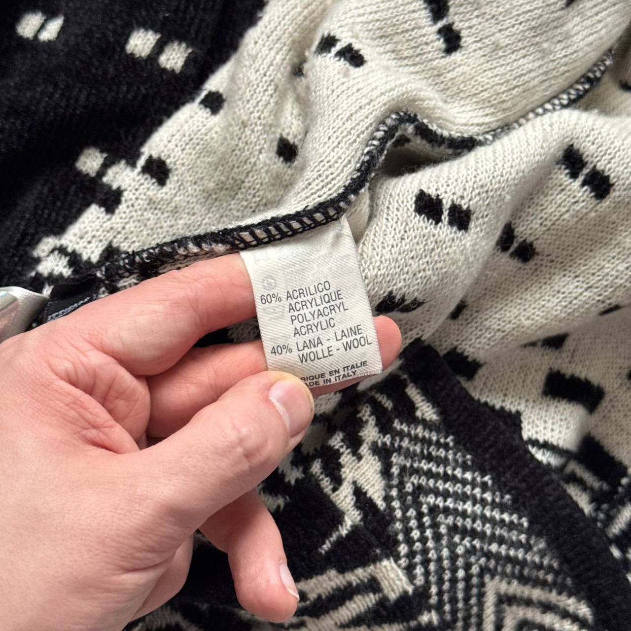 Dolce & Gabbana Dolce Gabbana Vintage Wool Abstract Knitted Sweater Cardigan Size L / US 10 / IT 46 - 9 Thumbnail