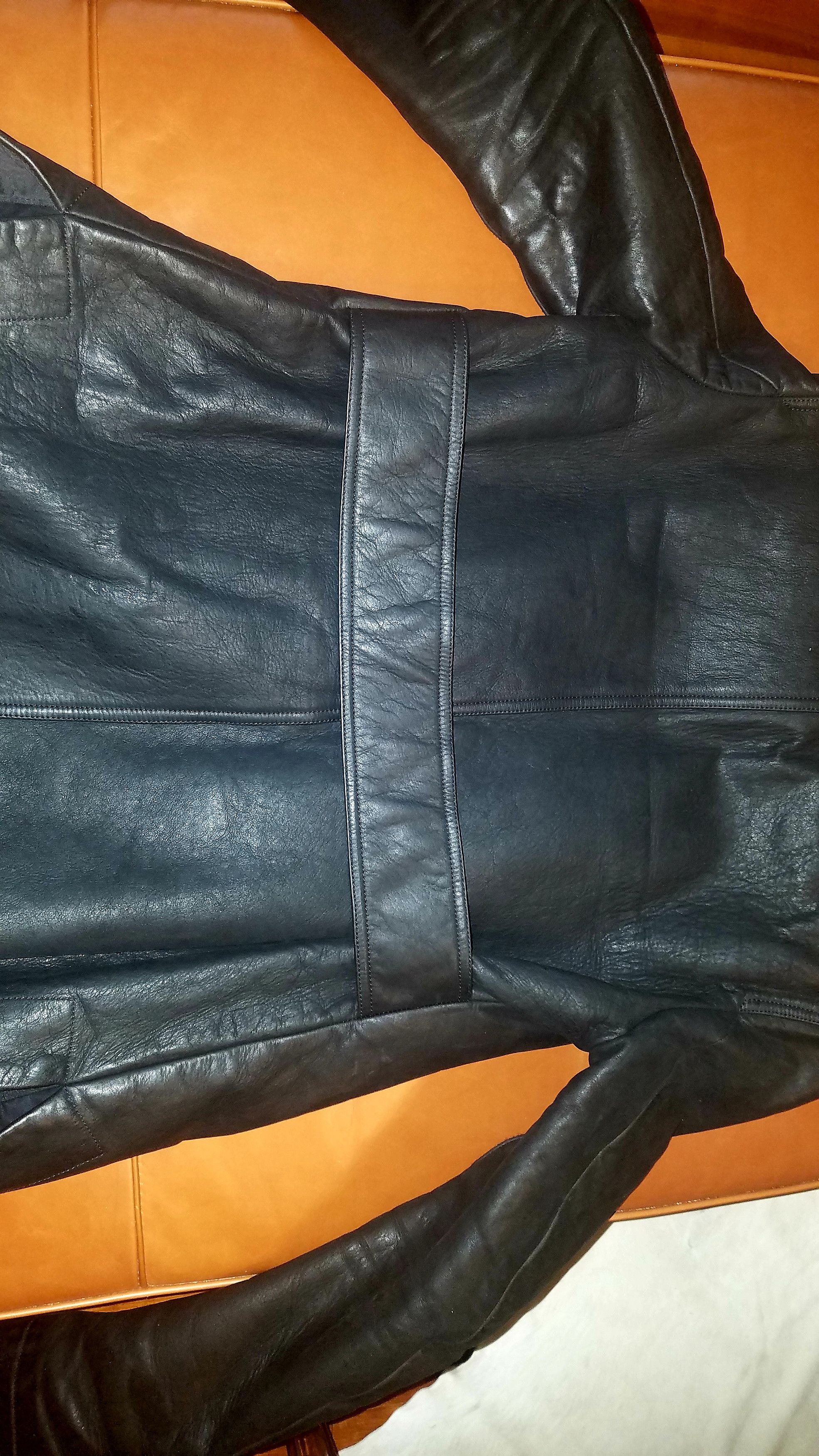 Rick Owens AW 2015 Leather Tub Pea Coat Size US S / EU 44-46 / 1 - 6 Thumbnail