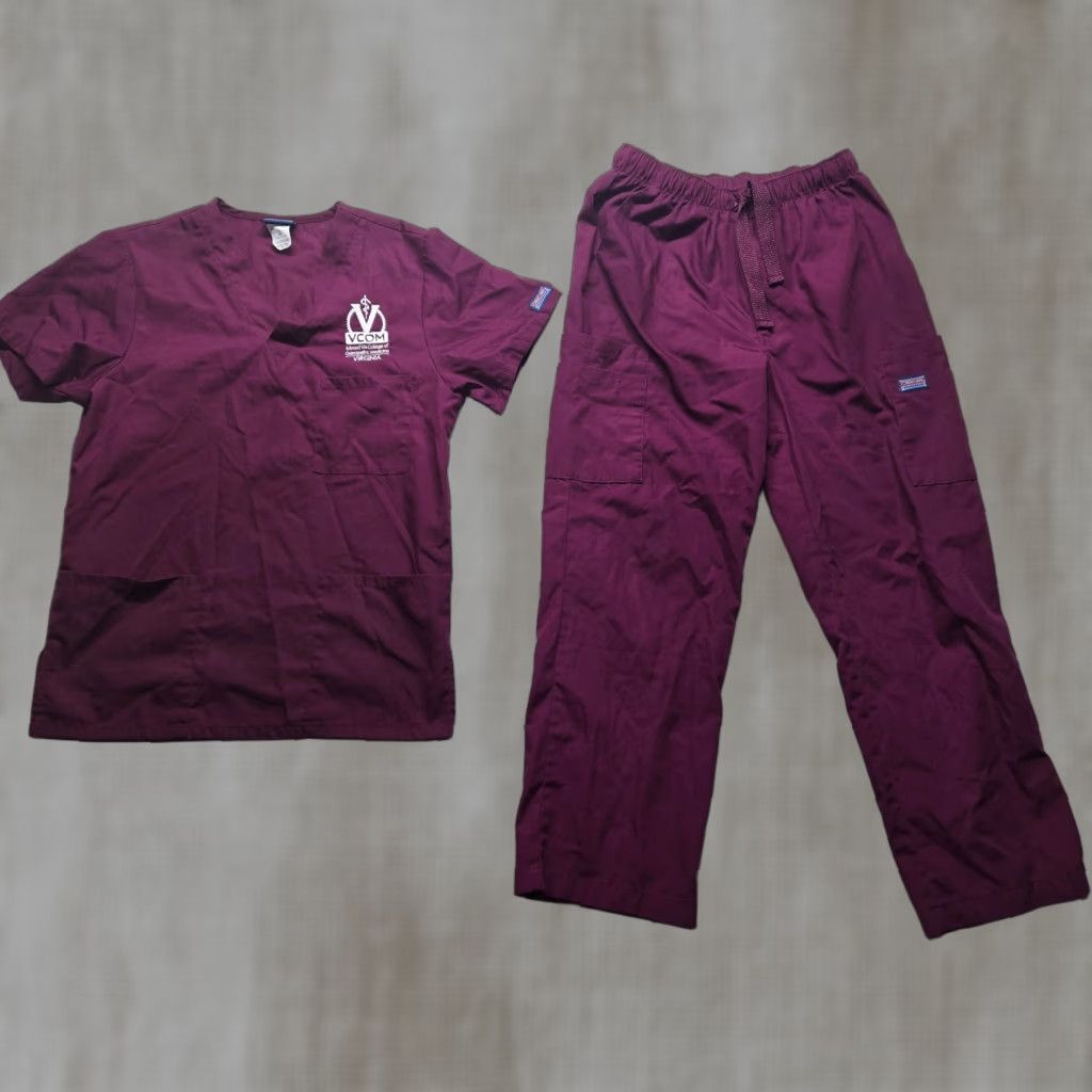Cherokee VCOM Edward Via College of Osteopathic Medicine Scrub Set Pants Top Medical XS Cherokee Red Women Scrub Set Cherokee Scrub Set Medical XS Red Women Size US XS / EU 42 / 0 - 1 Thumbnail