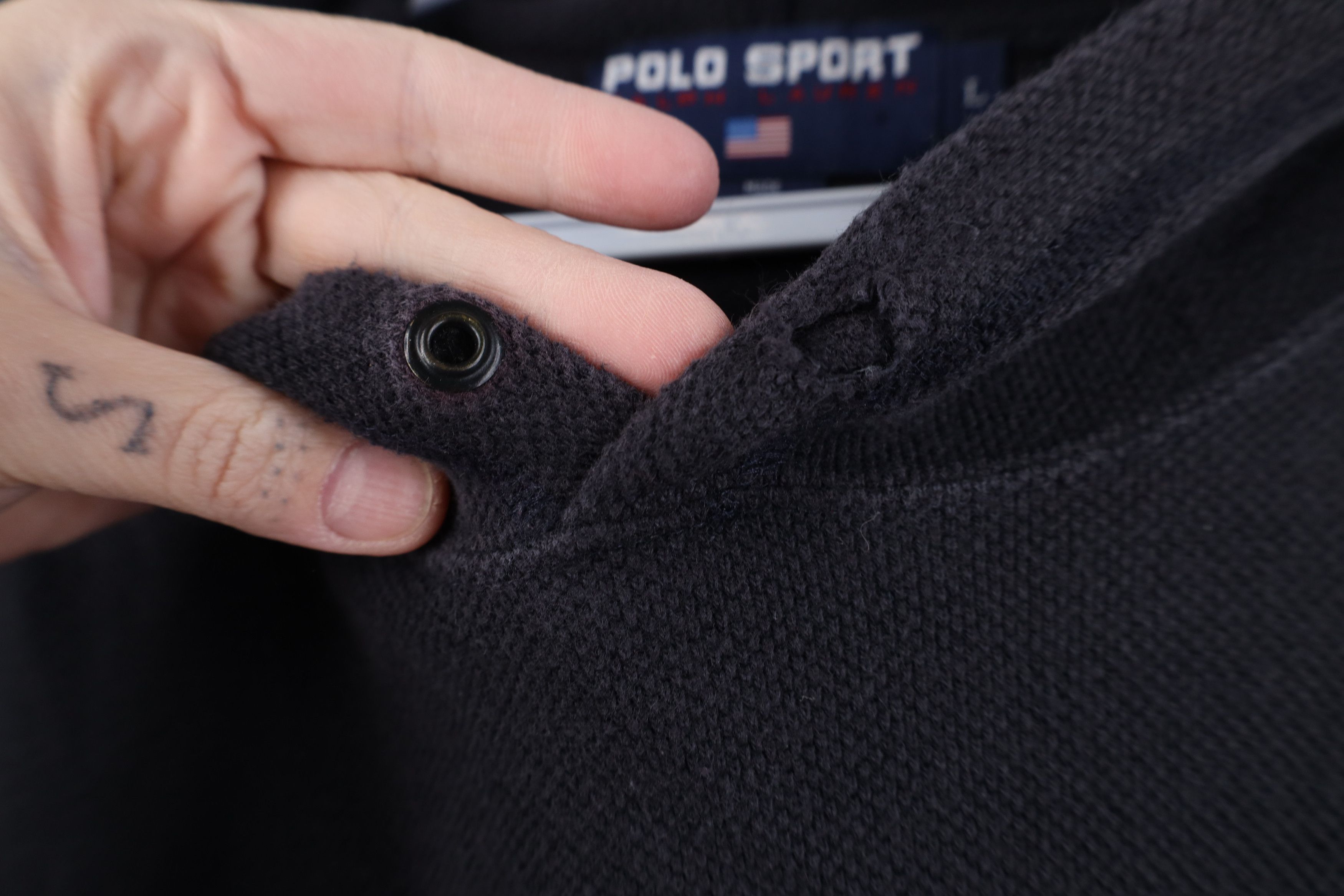 Ralph Lauren Vintage 90s Polo Sport Ralph Lauren Thermal Knit Hoodie USA Size US L / EU 52-54 / 3 - 5 Thumbnail