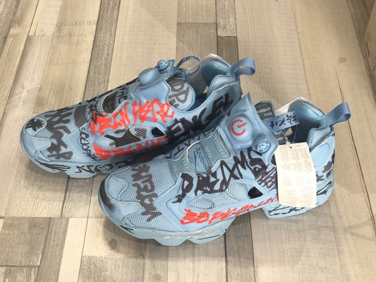 Vetements Vetements X Reebok Graffiti Pump FU Grailed