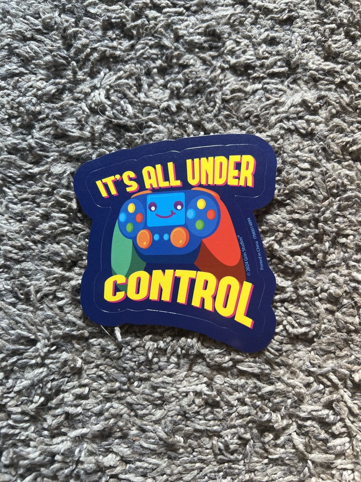 Hypebeast 2024 Grin Studios It’s All Under Control Sticker Size ONE SIZE - 1 Thumbnail