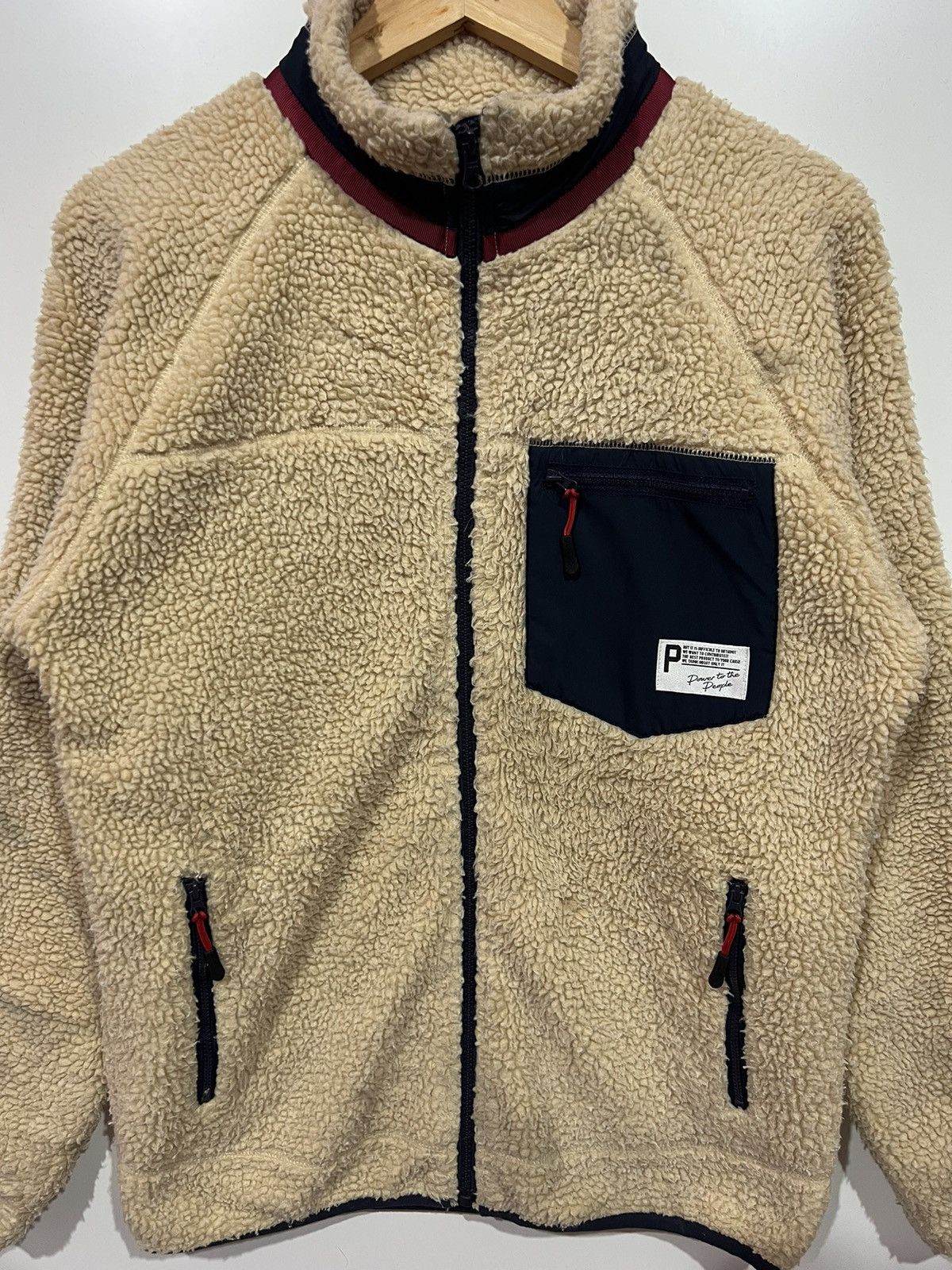 Japanese Brand 🔥 POWER TO THE PEOPLE PTTP DEEP PILE FLEECE JACKET - M Size US M / EU 48-50 / 2 - 4 Thumbnail