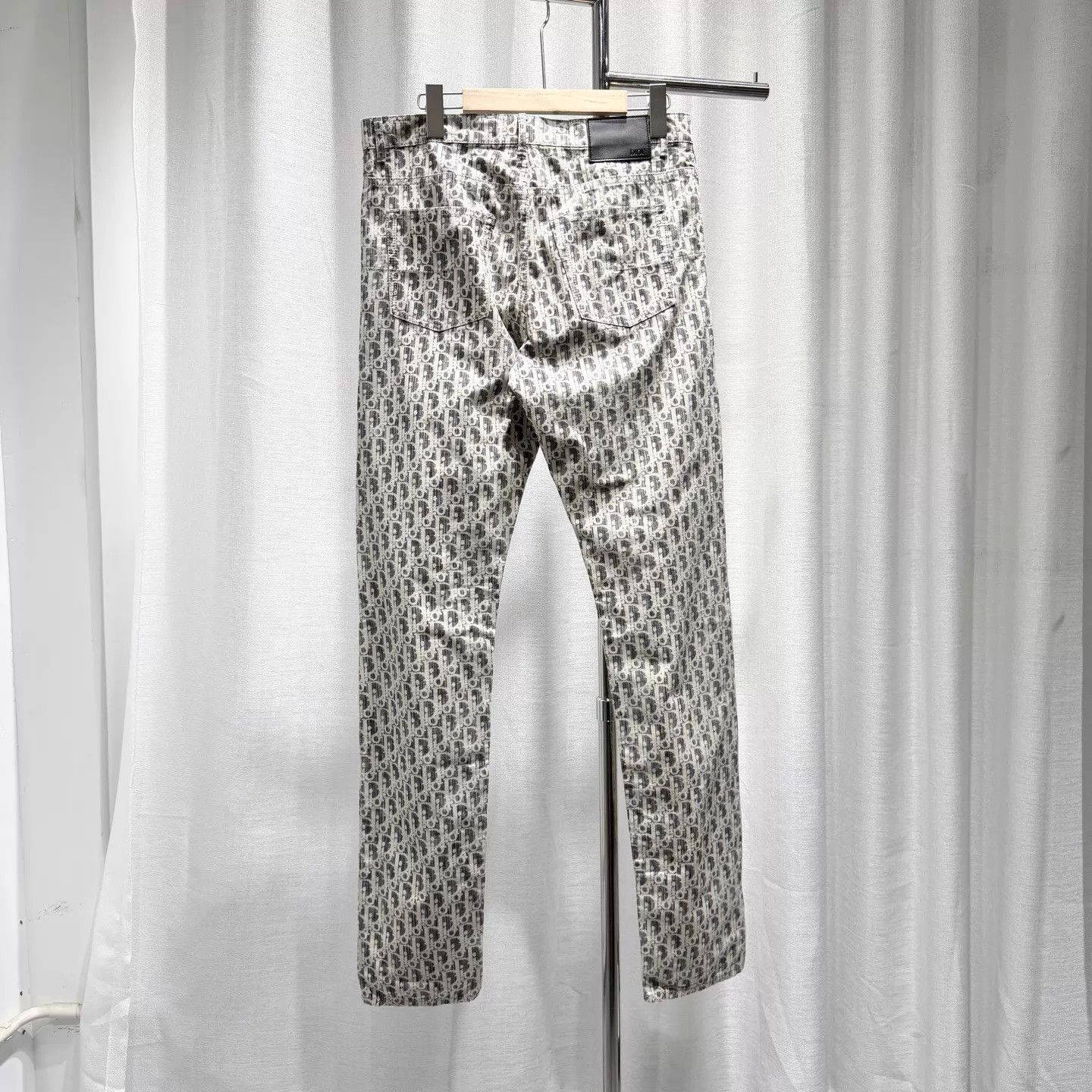 Dior DIOR Oblique Monogram Straight Jeans Gray 30 Size US 30 / EU 46 - 2 Thumbnail