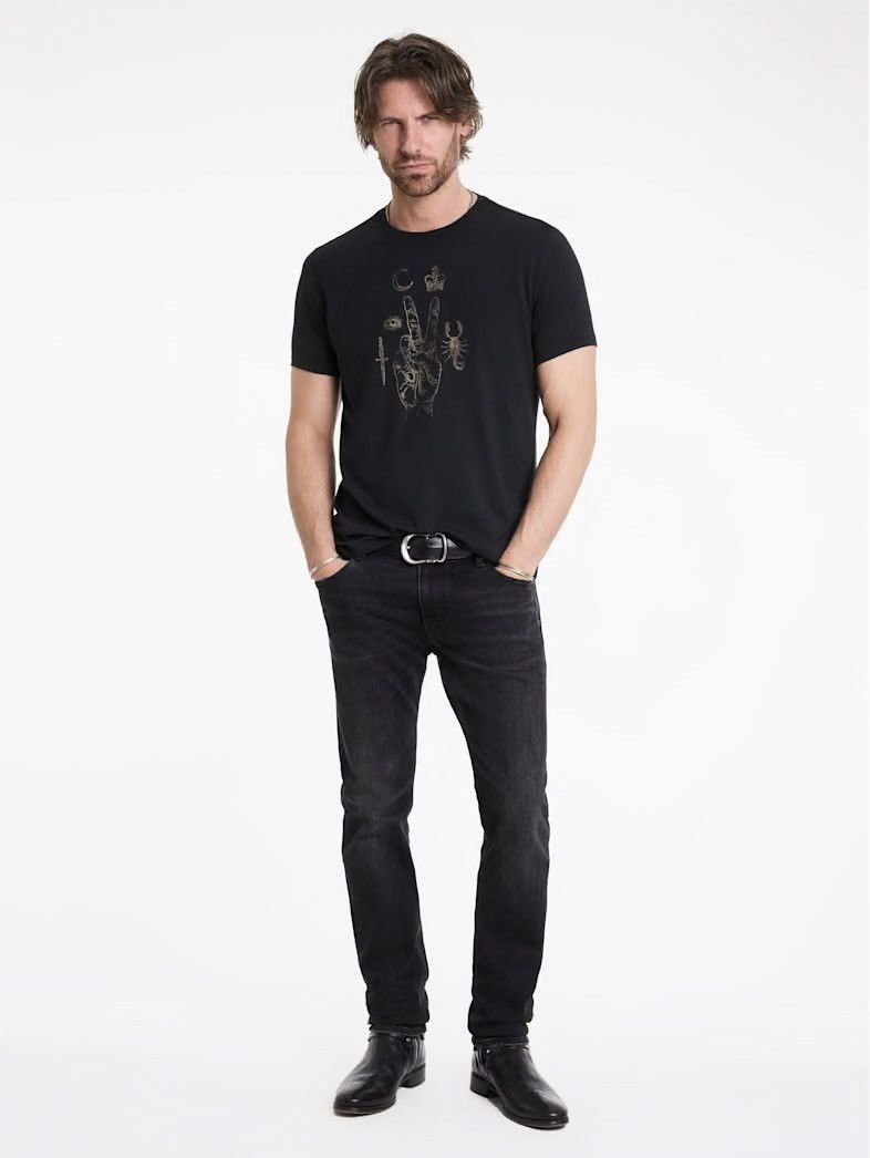 John Varvatos Peace Scorpio Black Graphic Tee Size medium Size US M / EU 48-50 / 2 - 9 Thumbnail