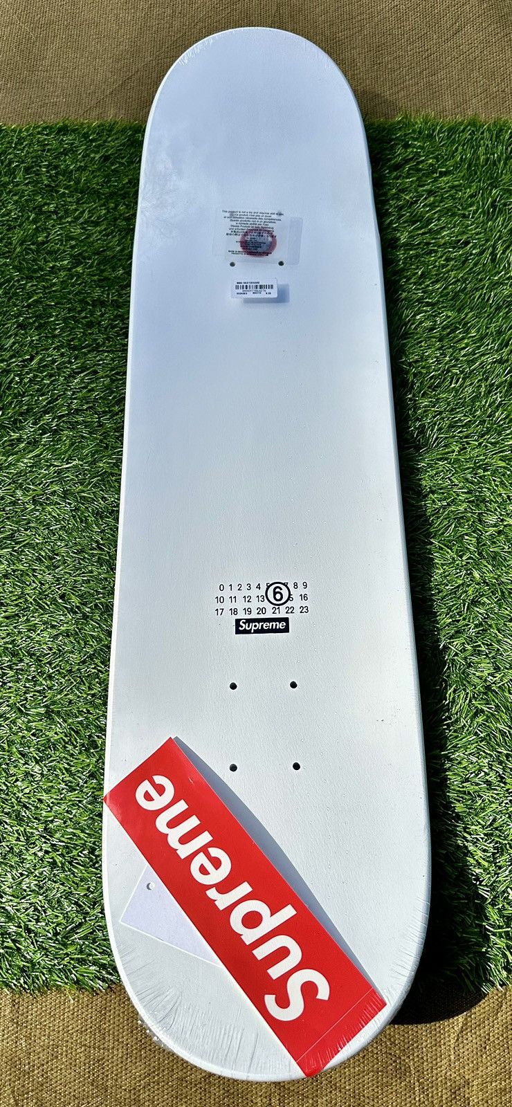 Supreme Supreme MM6 Maison Margiela Skate Deck White 8.25” x 32