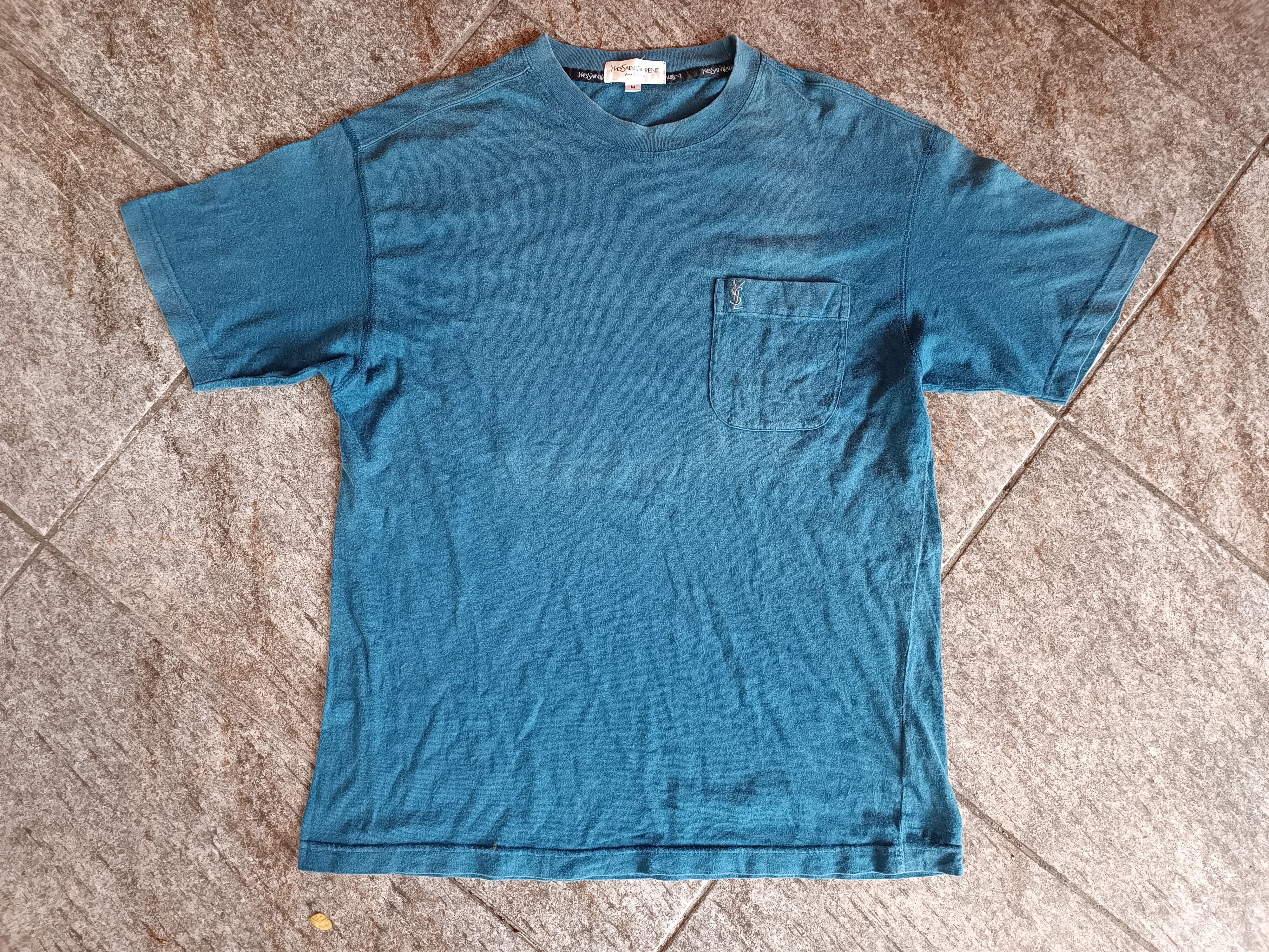 Vintage × Yves Saint Laurent vintage t shirt ysl distressed Size US M / EU 48-50 / 2 - 1 Thumbnail