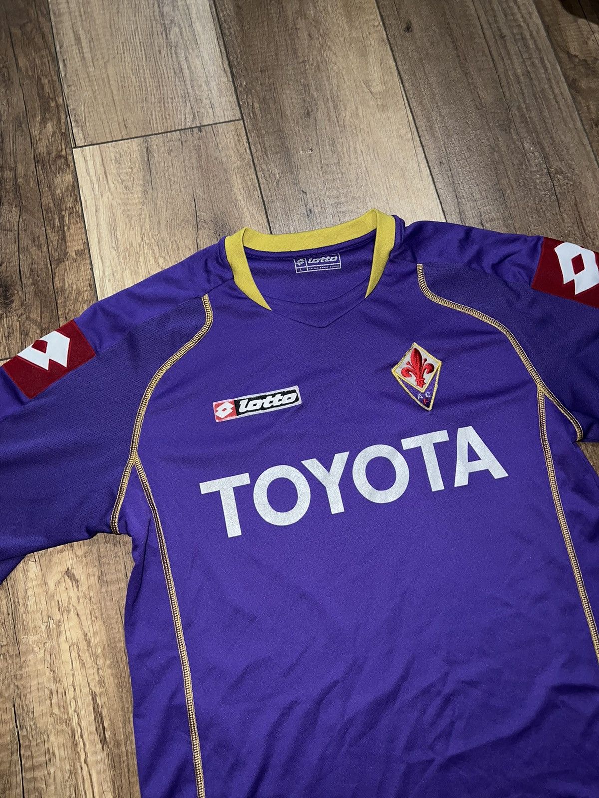 Lotto Sport Lotto AC Fiorentina 2008 - 2009 Short Sleeve Football Jersey Size US L / EU 52-54 / 3 - 2 Thumbnail