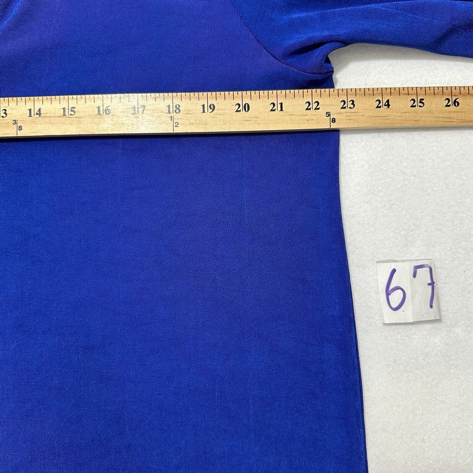 Chicos Chico's XL Blue Embellished Collar 3/4 Sleeve Blouse Acetate Size XL / US 12-14 / IT 48-50 - 8 Thumbnail