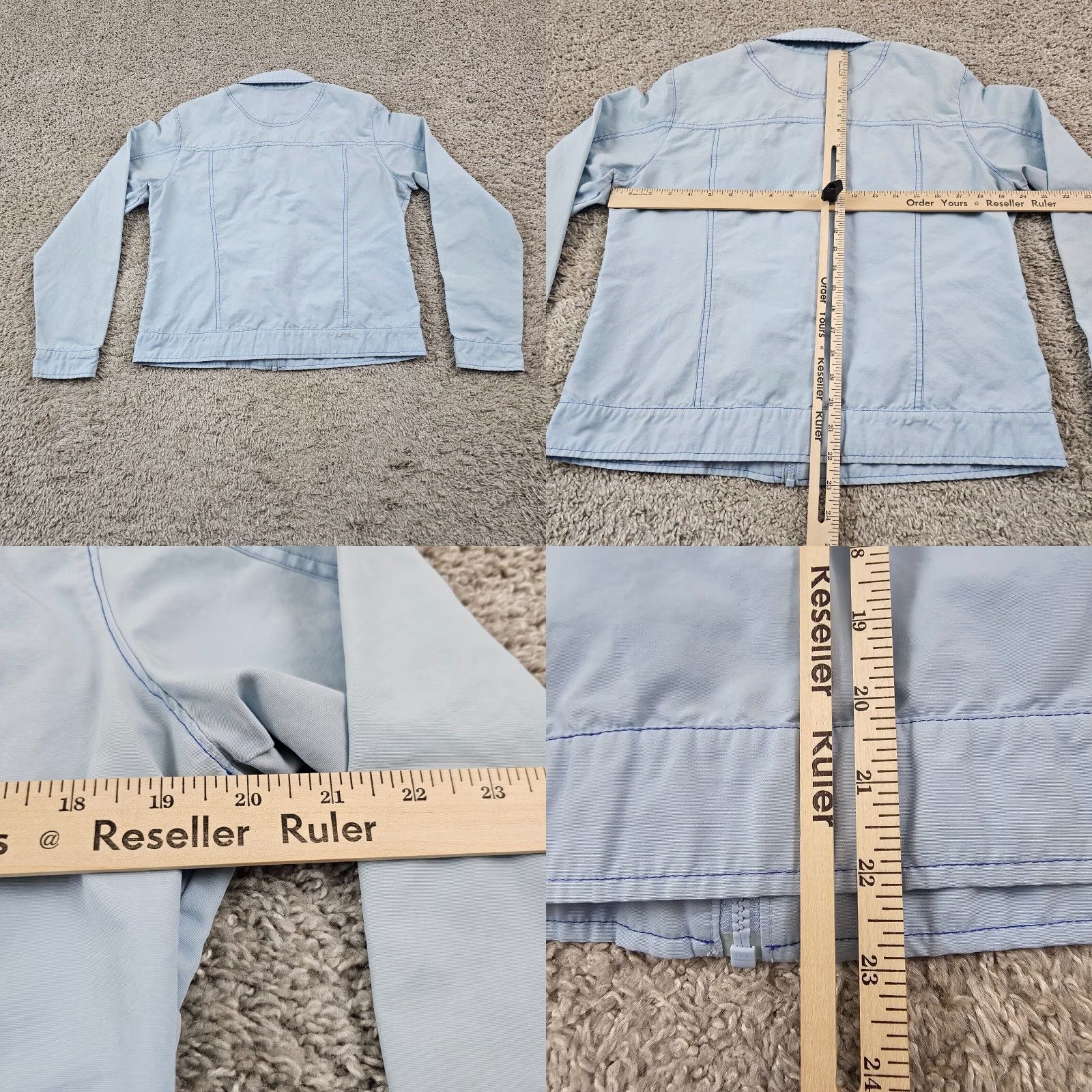 Nike Nike Jacket Women Large L Blue Full Zip Windbreaker Pockets Y2K 2000s Gray Label Size L / US 10 / IT 46 - 8 Thumbnail