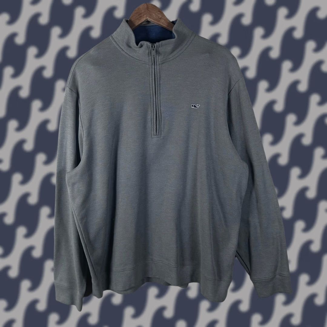 Vineyard Vines Vineyard Vines Mens Gray Quarter Zip Pullover Sweater L Roman Financial Logo Size US L / EU 52-54 / 3 - 1 Thumbnail