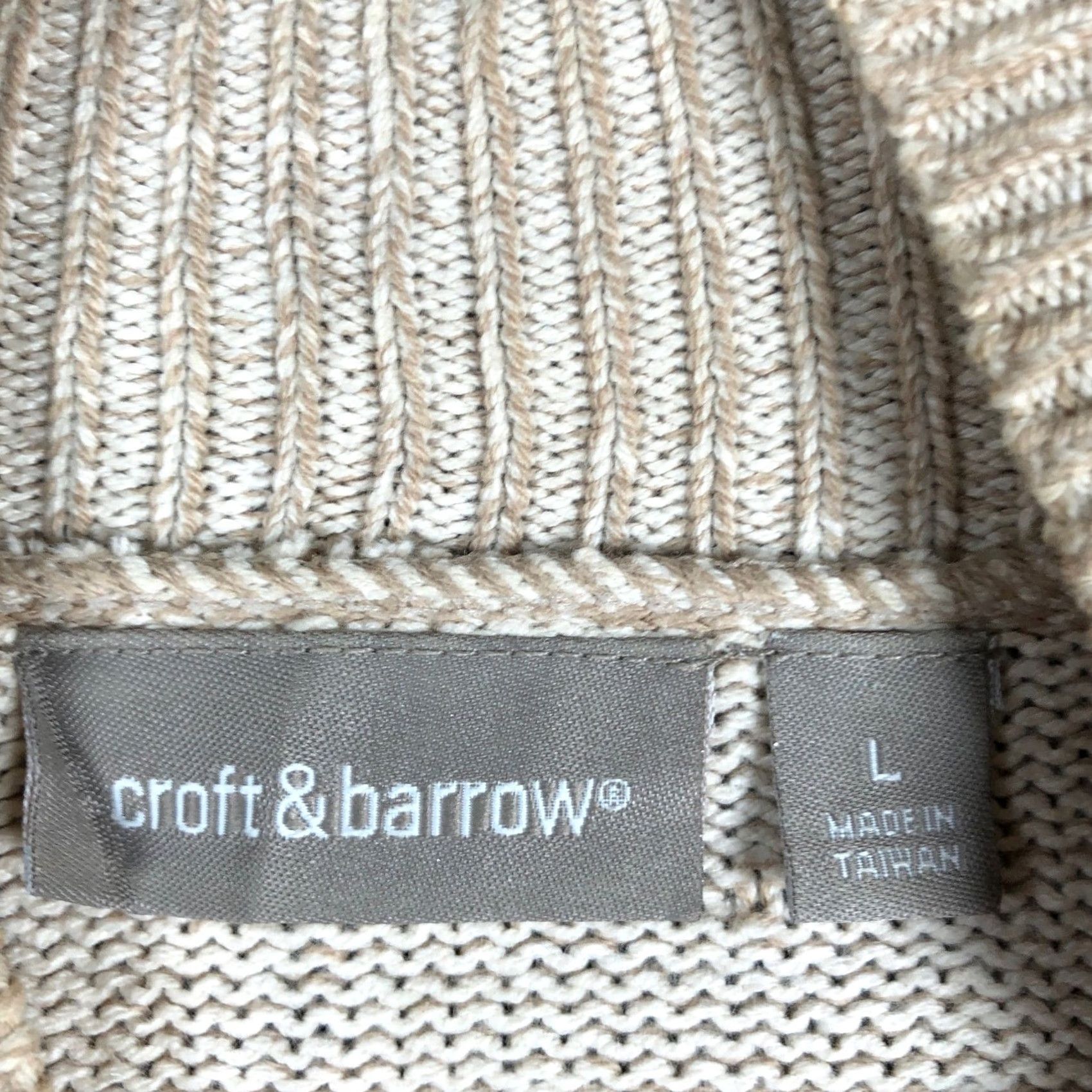 Croft & Barrow Croft & Barrow Womens Sweater Brown Mock Neck Button Accents Pullover Large Size L / US 10 / IT 46 - 6 Thumbnail