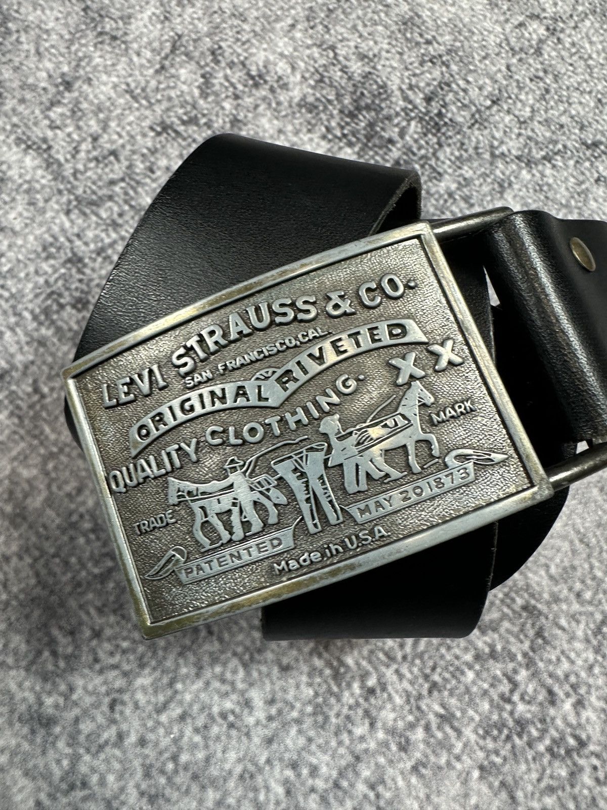 Levi's Y2K Vintage Levi’s Logo Belts Streetwear Rare Leather USA Size ONE SIZE - 2 Thumbnail