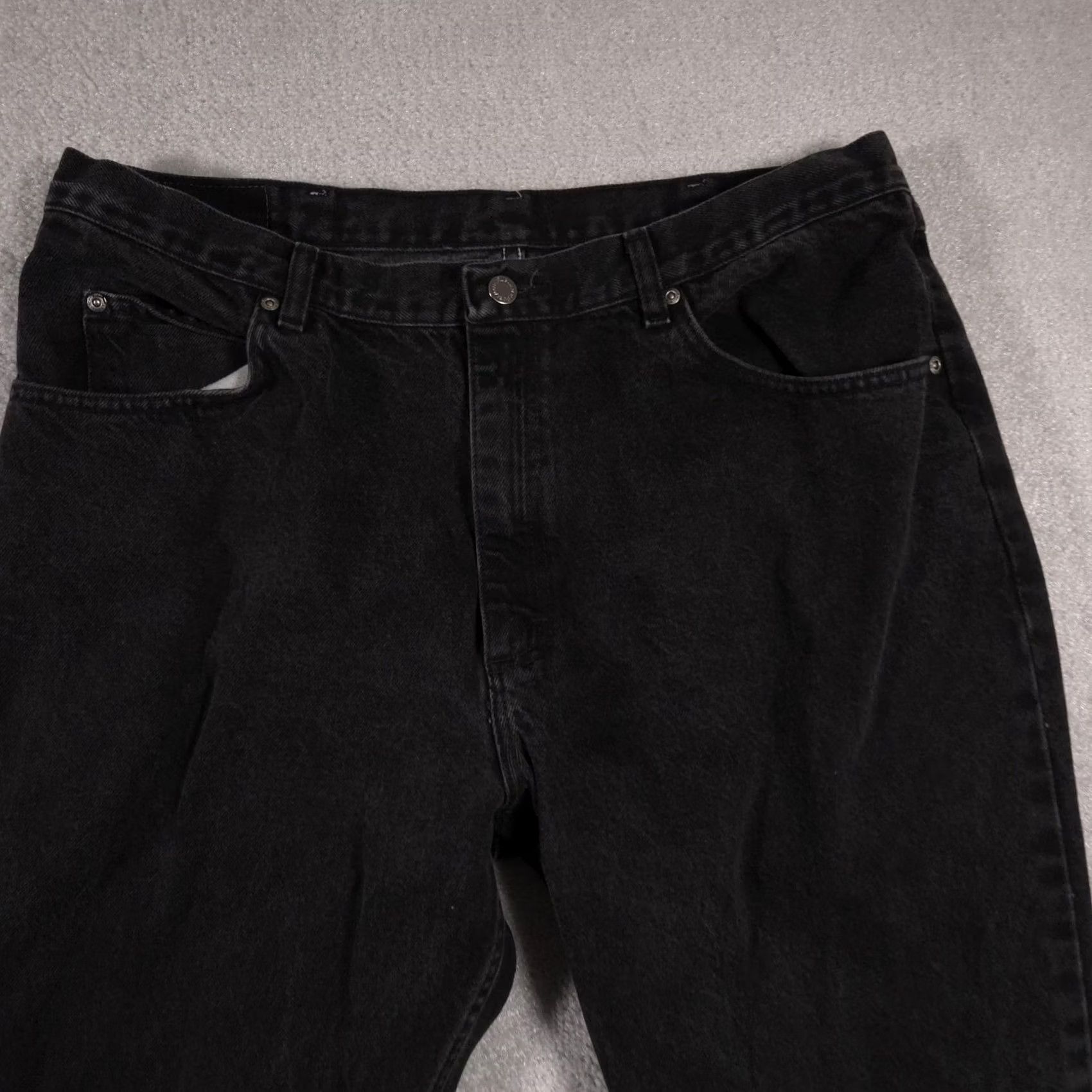 Wrangler Wrangler Jeans Mens 38x34 Black Wash Regular Fit Straight Leg Five Pocket Denim Size US 38 / EU 54 - 3 Thumbnail