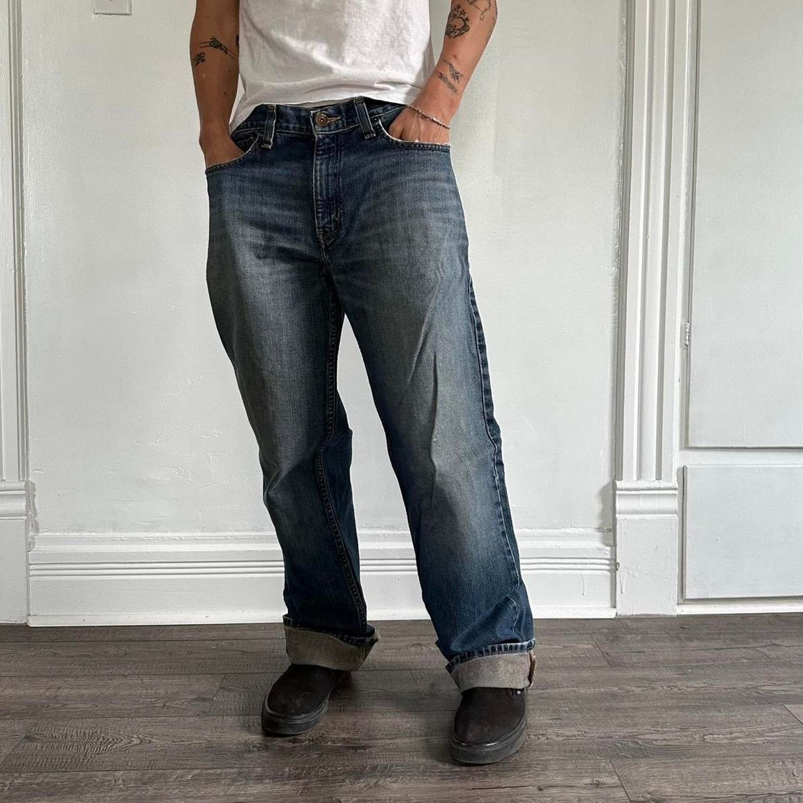 Vintage Y2K Dark Wash Roebuck & Co Denim Straight Leg Jeans