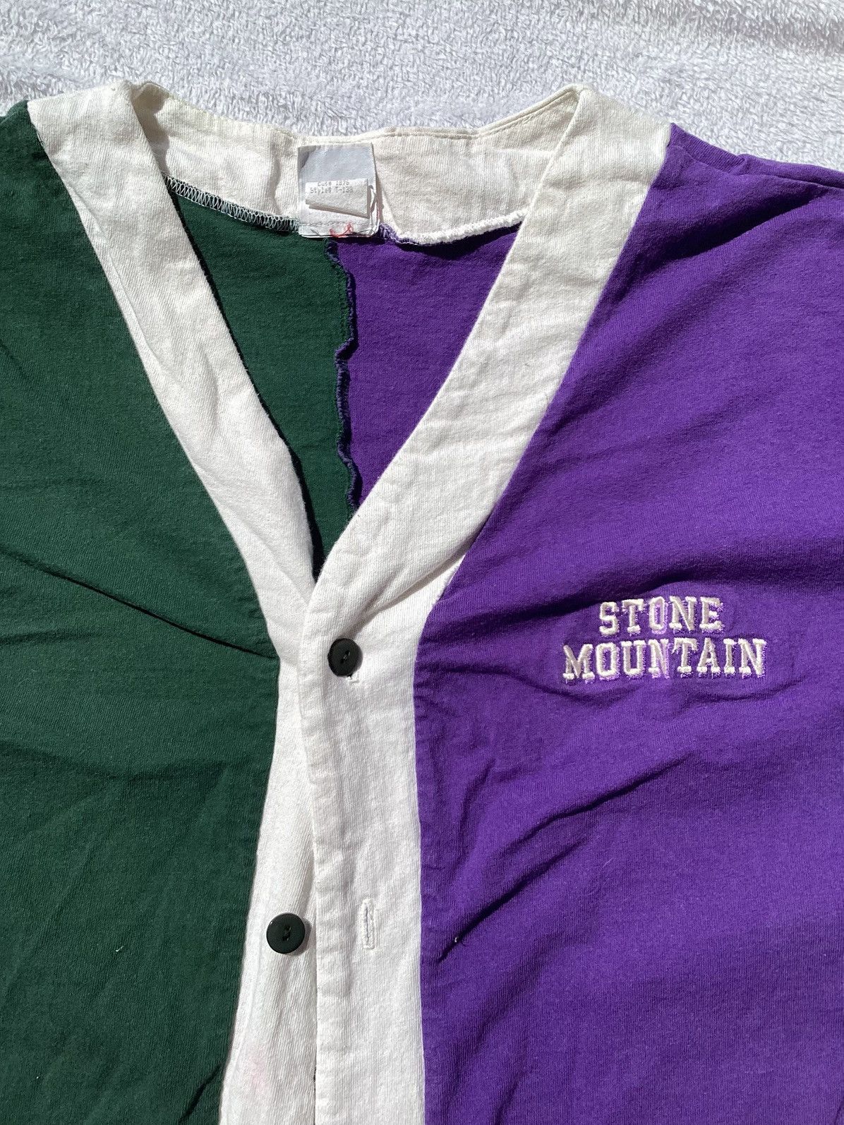 Other × Vintage Vtg stone Mountain Georgia green and purple button up jersey Size US XL / EU 56 / 4 - 2 Thumbnail
