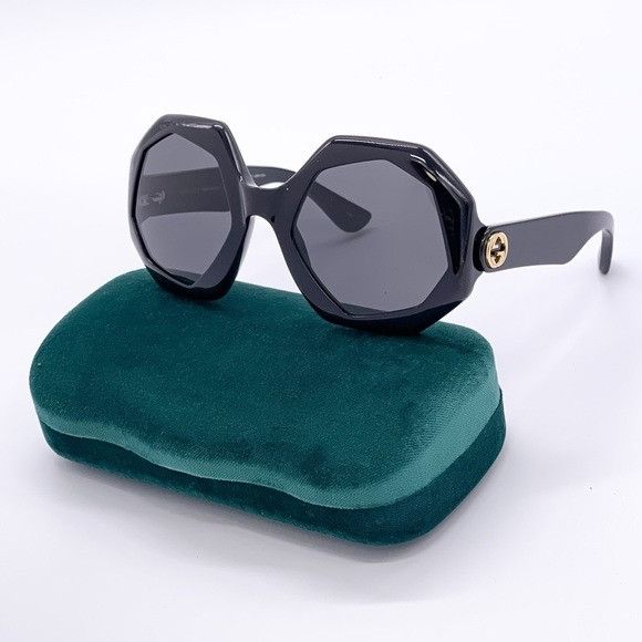 Gucci NEW GUCCI WOMEN BLACK SUNGLASSES Size ONE SIZE - 1 Thumbnail
