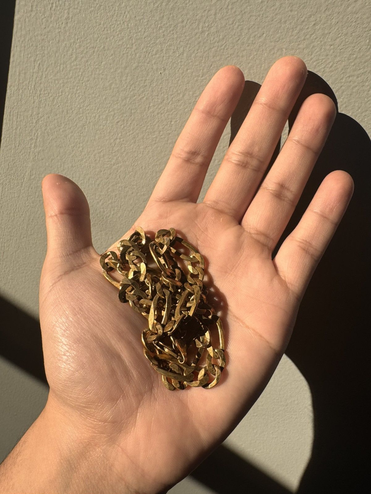 Jewelry Gold 925 Italy Figaro Chain Size ONE SIZE - 5 Thumbnail