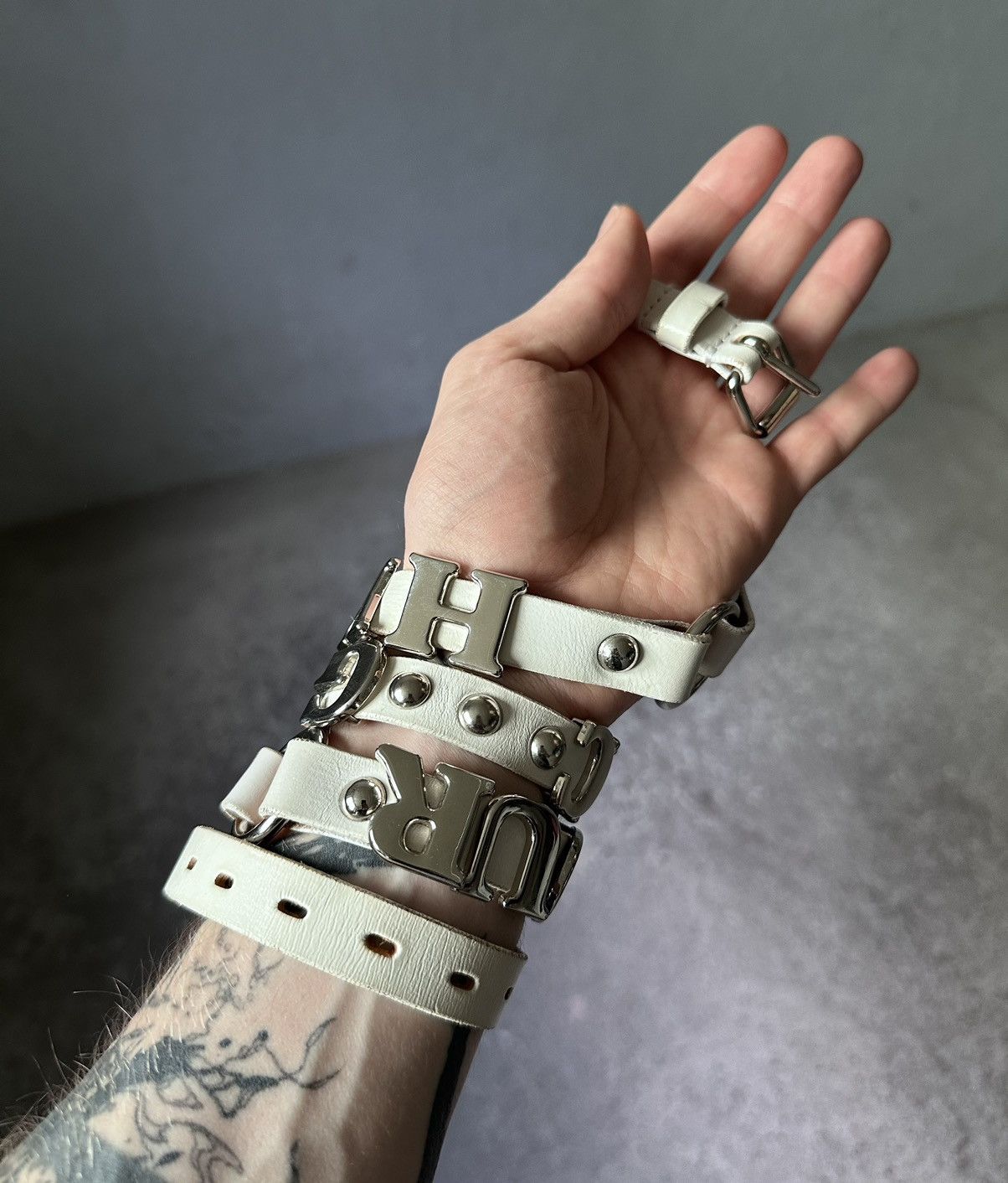 Hysteric Glamour Lettering studded belt Size 30 - 4 Thumbnail