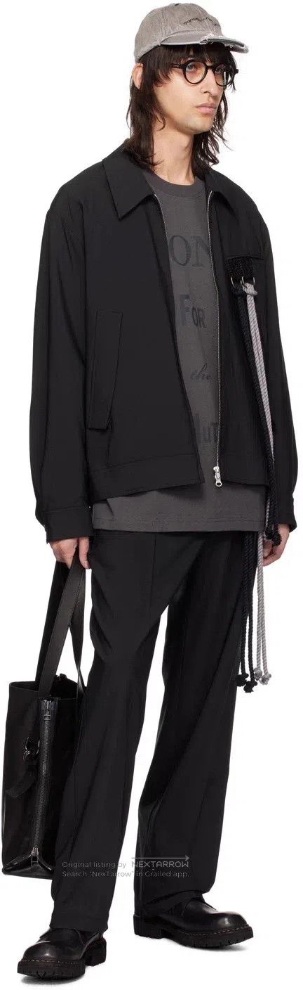 Song For The Mute Song For The Mute Black Double Suspension Rope Coach Jacke Size US M / EU 48-50 / 2 - 8 Thumbnail