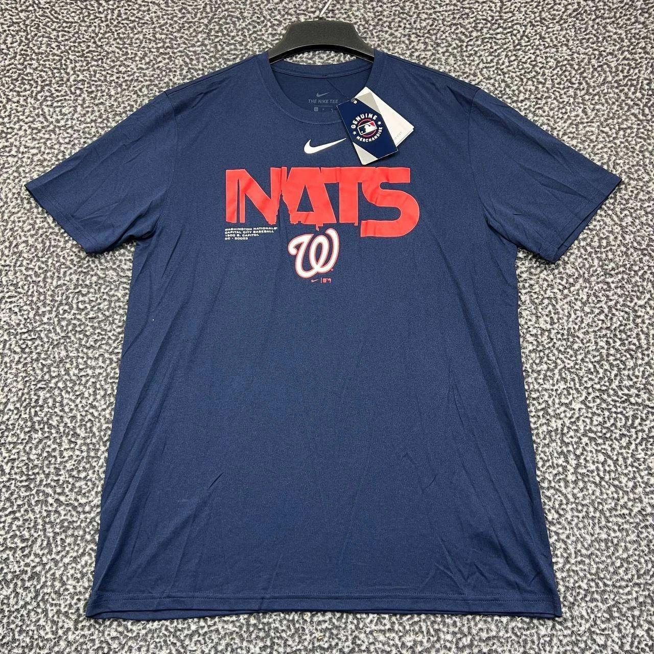 Nike Nike Dri-Fit Shirt Men Washington Nationals Crew Neck New L Size US L / EU 52-54 / 3 - 1 Thumbnail